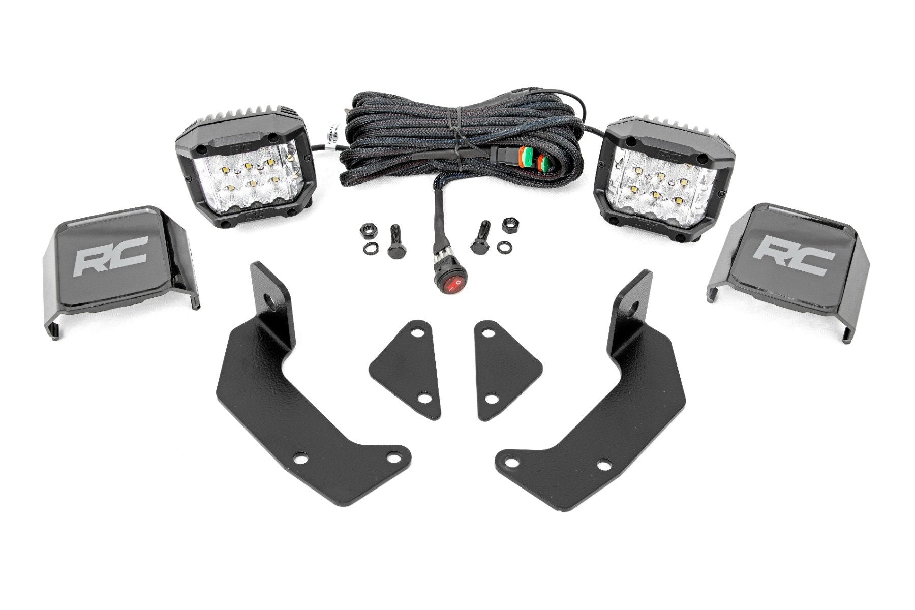 Rough Country LED Kit Cage Mount 2" Chrome Wide Angle CFMoto UForce 1000/1000XL 96106