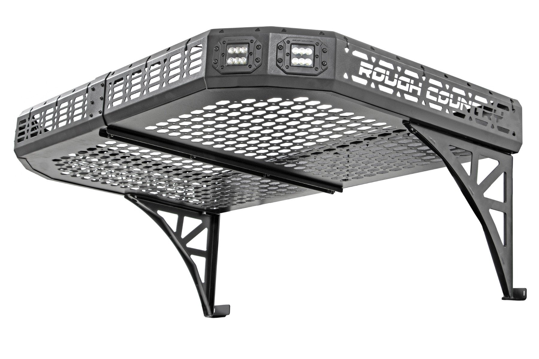 Rough Country Cargo Rack | Dual 2" Black LED Pairs | Flush Mount | CF Moto 1000/1000XL 21-25 96121