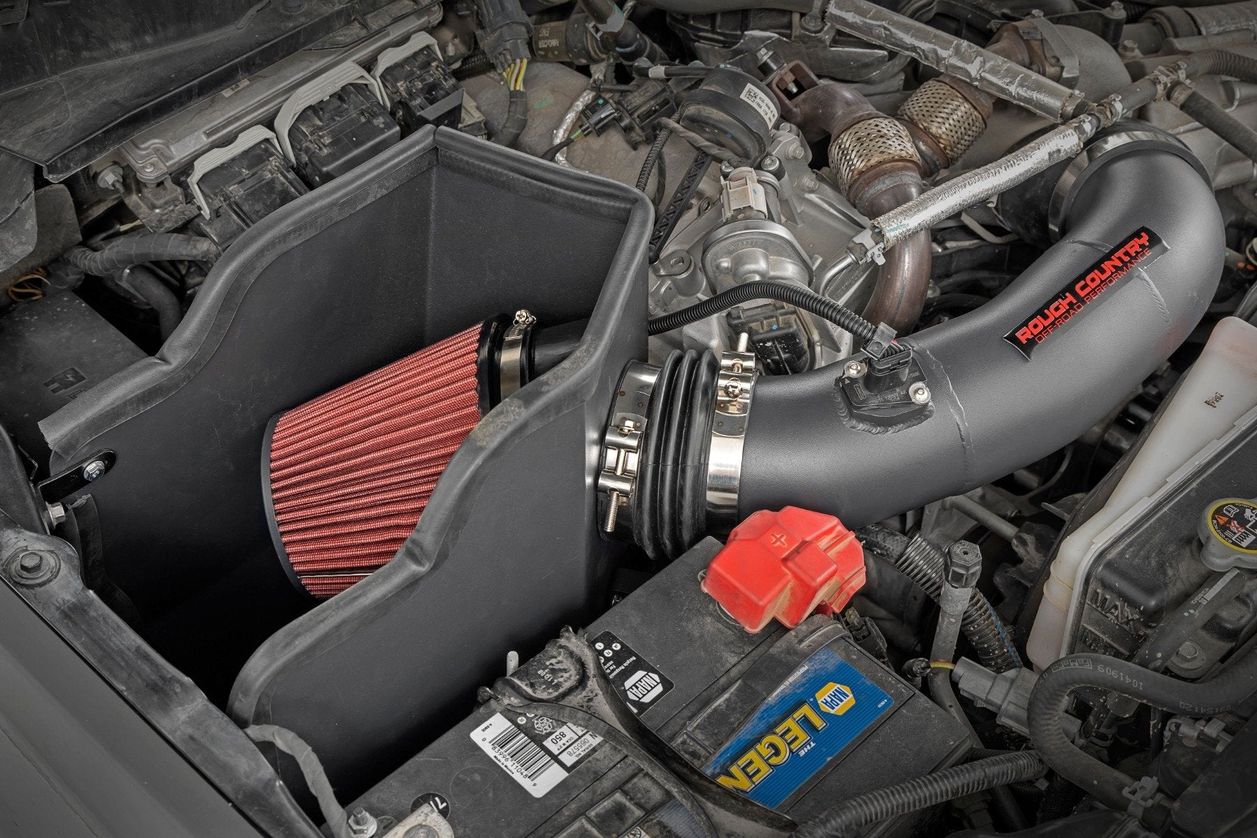 Rough Country 6.7L Cold Air Intake w/Prefilter for Ford Super Duty 2017-2019 10490PF