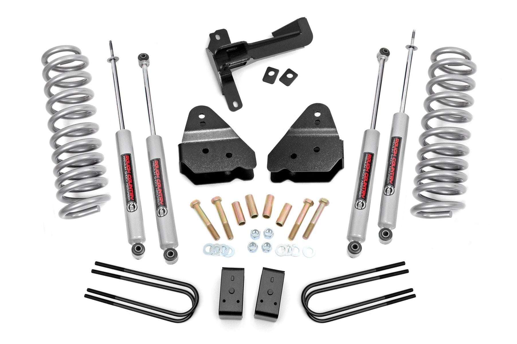 Rough Country 3" Lift Kit N3 Front Gas Coils for Ford Super Duty 4wd 17-22 50222