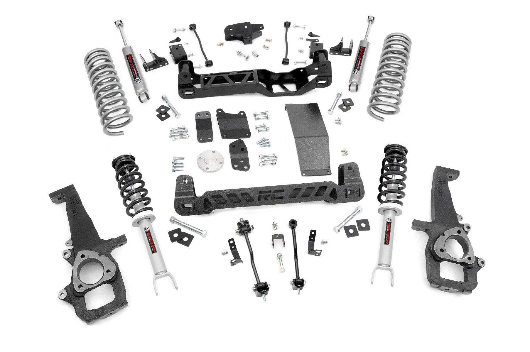 Rough Country 6in Suspension Lift Kit Lifted Struts 09-11 for RAM 1500 4wd 32932