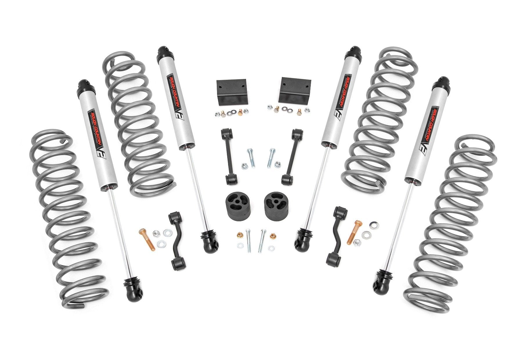 Rough Country 2.5" Lift Kit Coils V2 for Jeep Wrangler JL 4wd 2024 79670