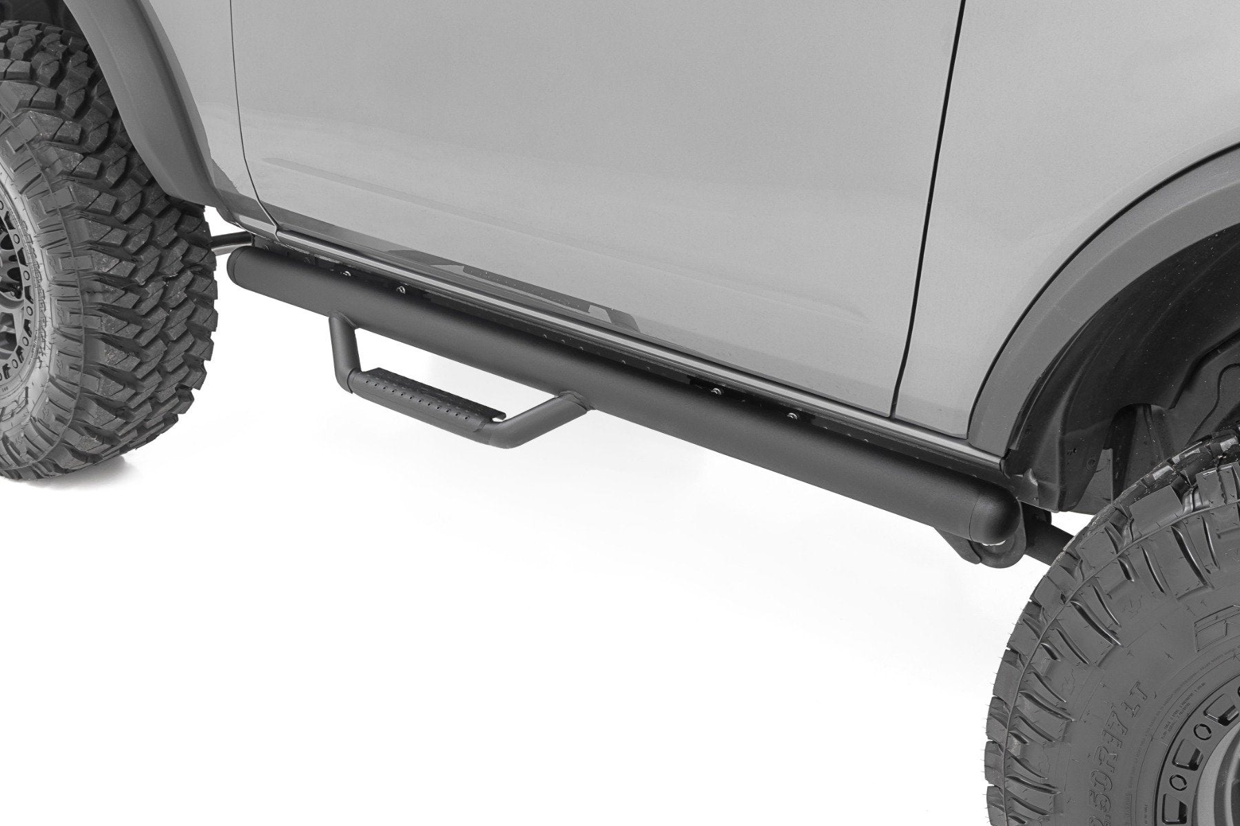 Rough Country Nerf Steps | Wheel to Wheel | 2 Door | for Ford Bronco (2 Door) 4WD (2021-2025) RCF21582DB