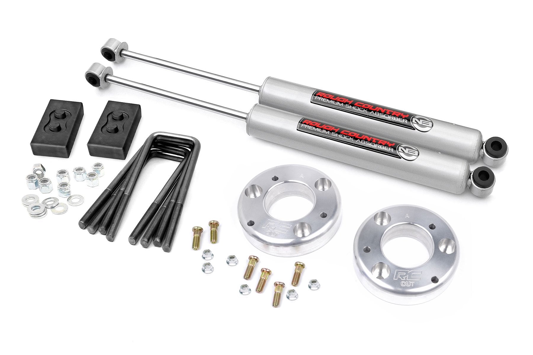 Rough Country 2in Fits Ford Leveling Lift Kit w/N3 Shocks 2021 F-150 58630