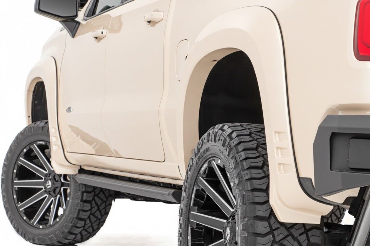 Rough Country SF1 Fender Flares | G42 White Sands | Chevy Silverado 1500 19-26 F-C319201A-G42