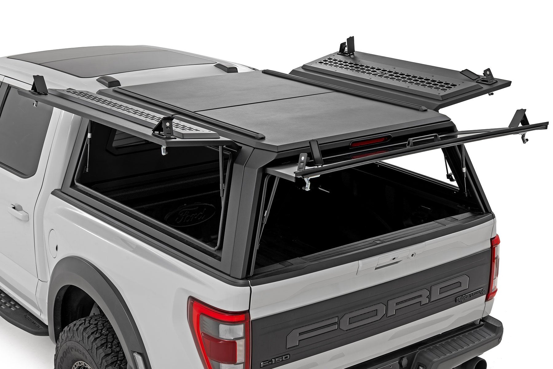 Rough Country Truck Bed Cap | Modular | 5'7" Bed | for Ford F-150 2021-2025 73400