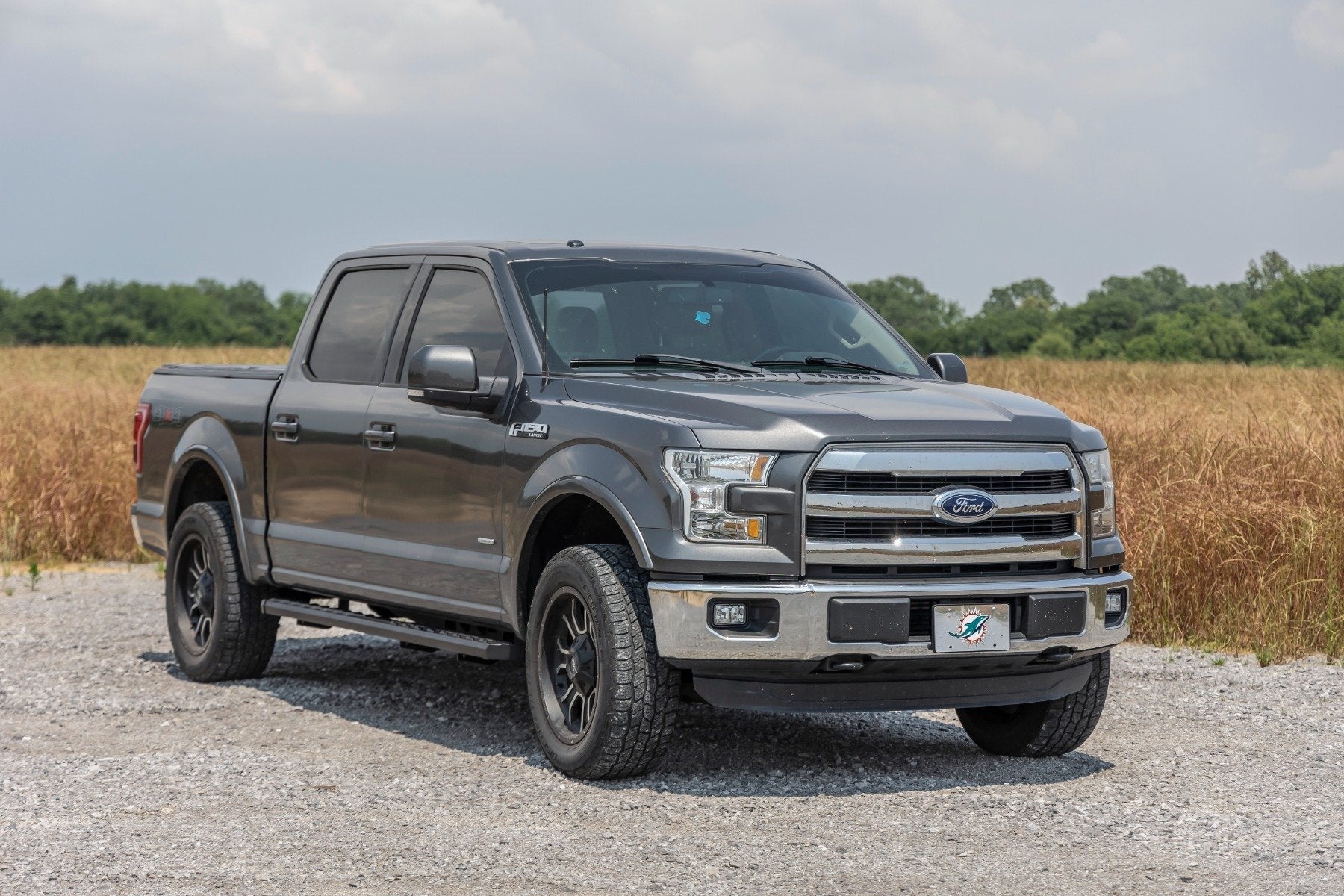 Rough Country BA2 Running Board | Side Step Bars | for Ford F-150/F-250/F-350 2WD/4WD (15-26) 41010A