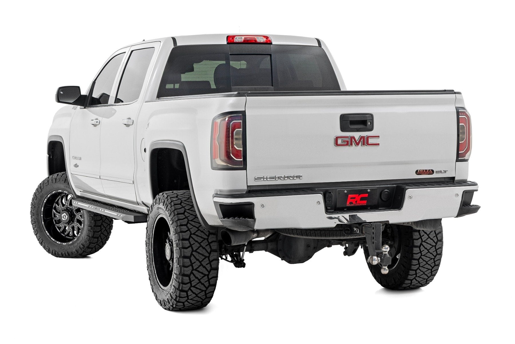 Rough Country AC2 Running Boards | Amber/White | Crew Cab | Chevy/GMC 1500 (2007-2018)