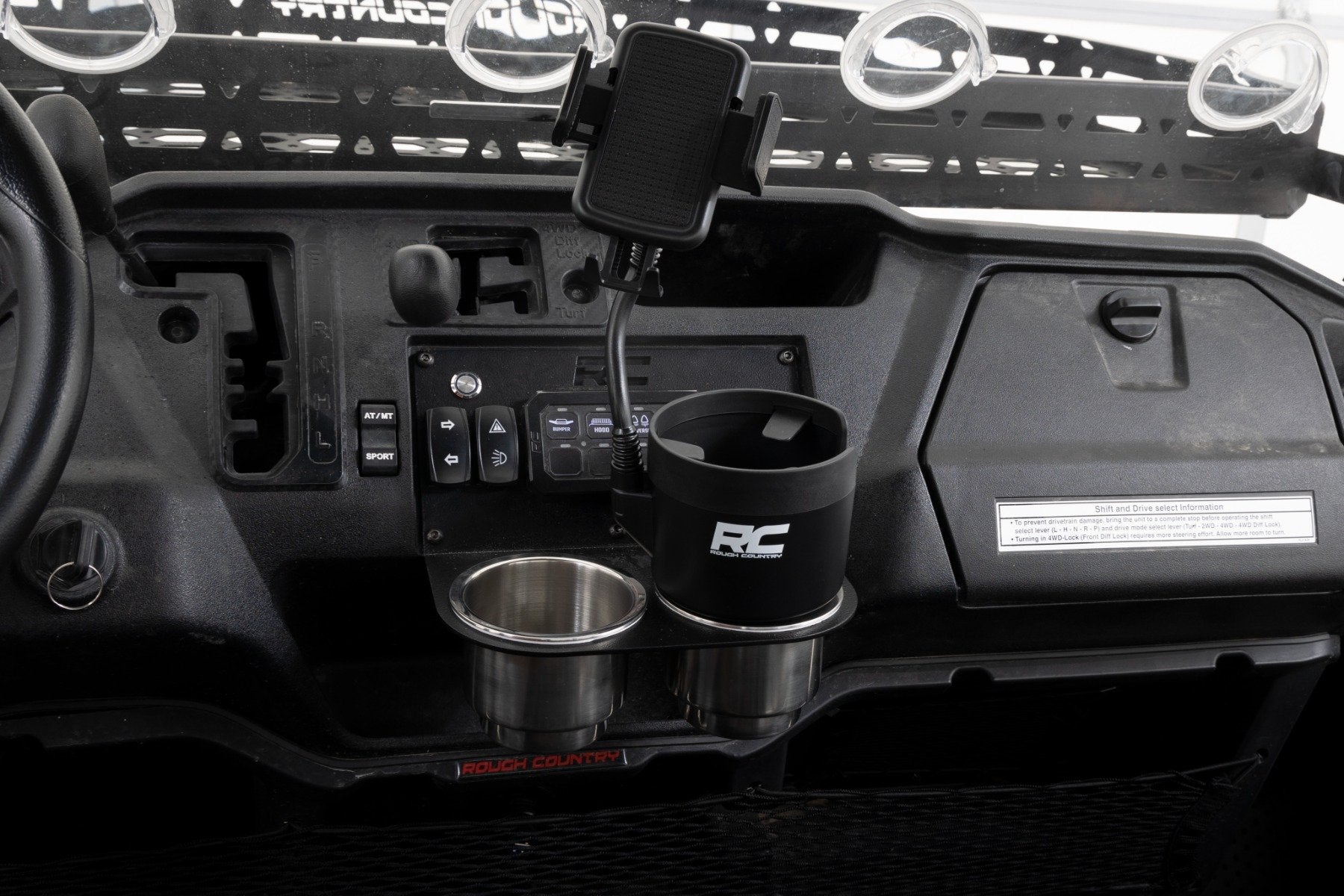 Rough Country 2 in 1 Expanding Cup and Phone Holder J5054