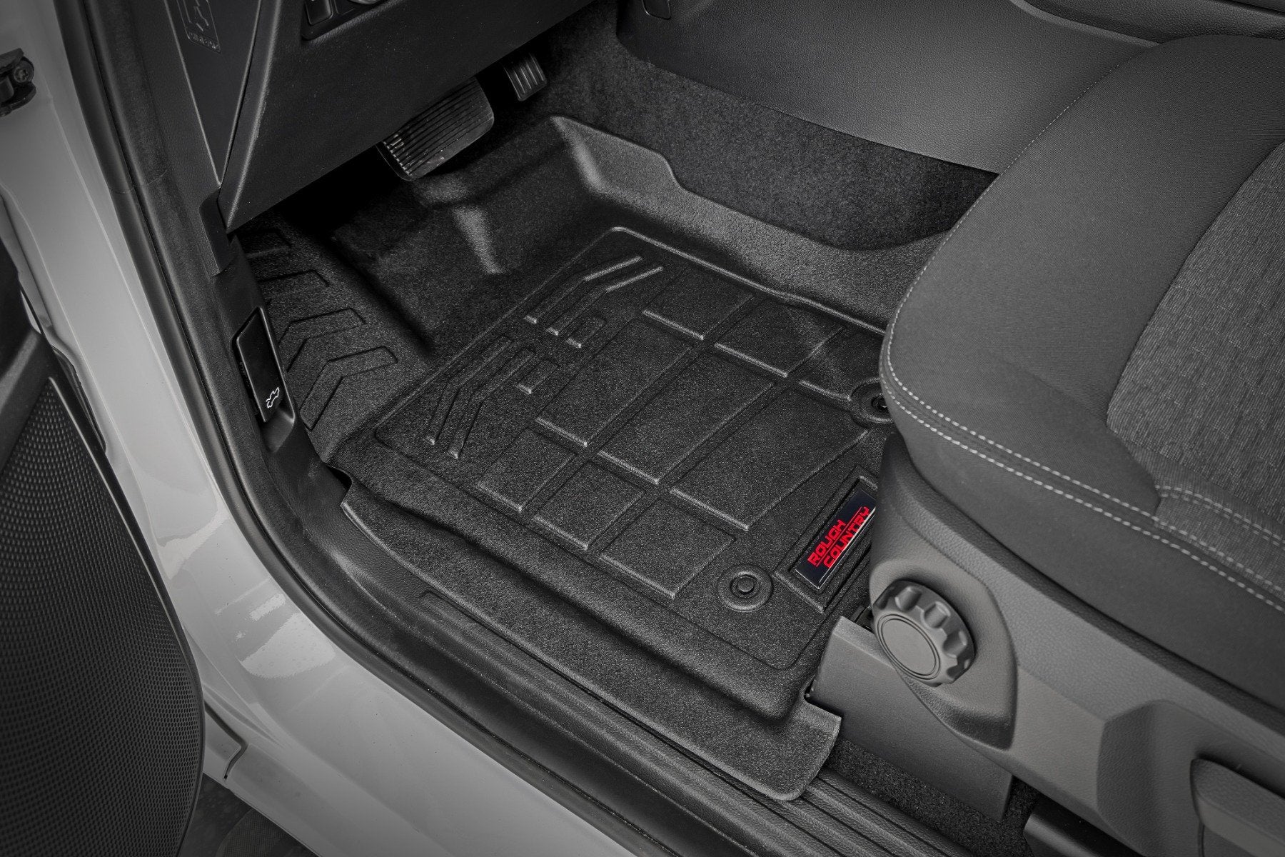 Rough Country Sure-Fit Floor Mats Front Crew for Ford Ranger 24-25 SM51002