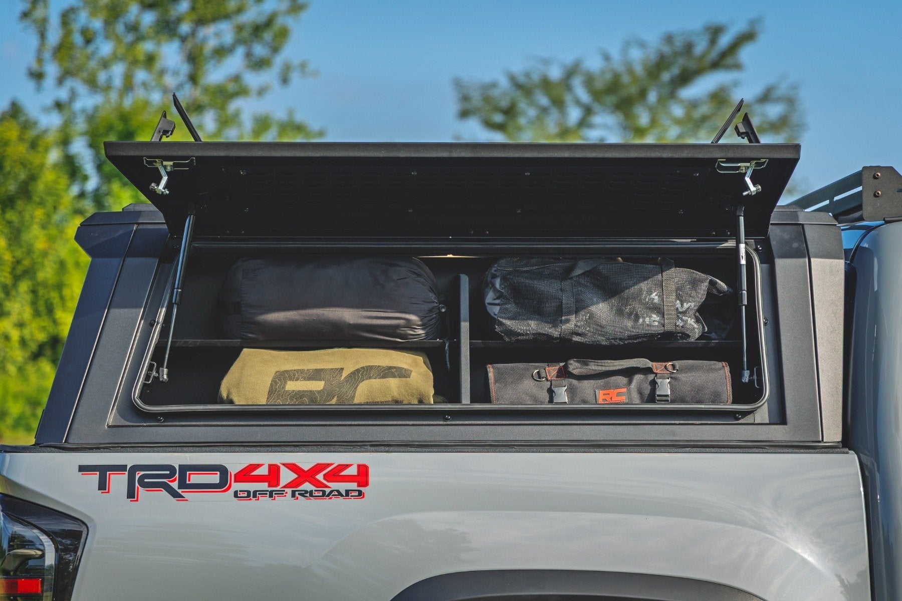 Rough Country Bed Cap Passenger Side Shelf Storage Bin for Toyota Tacoma 16-23 734065