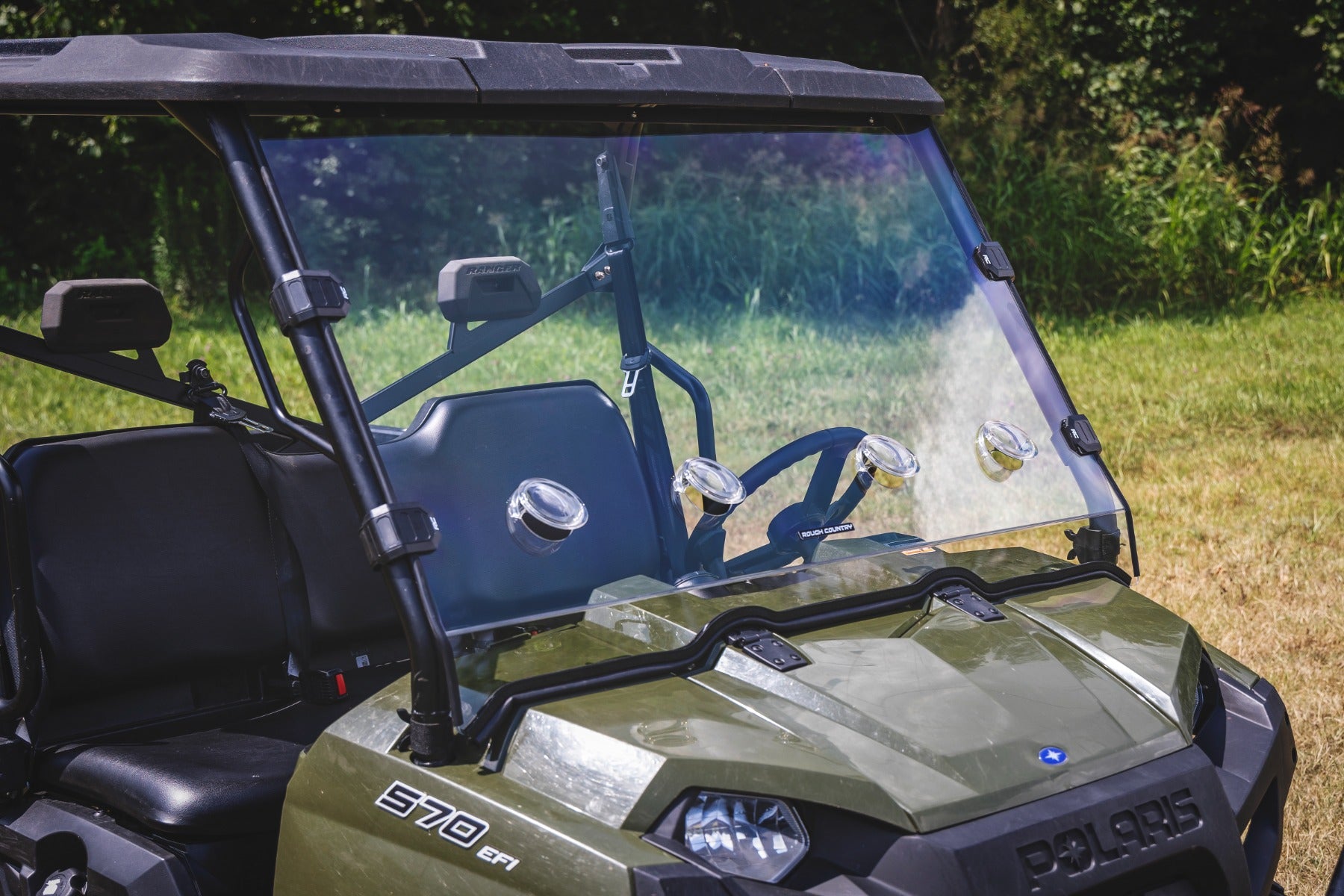 Rough Country Vented Full Windshield | Scratch Resistant | Polaris Ranger 570 98162310