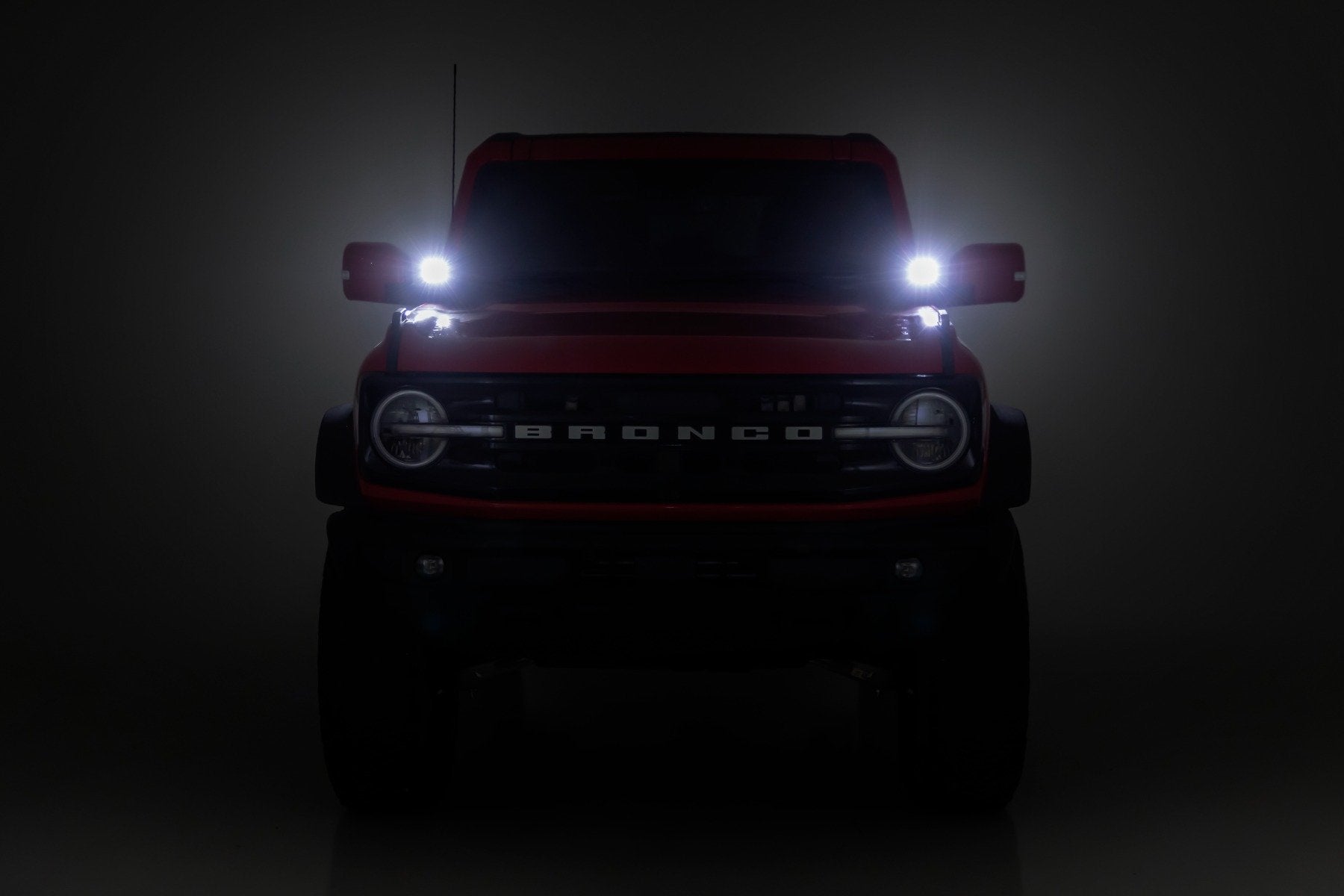 Rough Country LED Light Ditch Mount 3.5" Black Round Pair Ford Bronco 21-22 71078