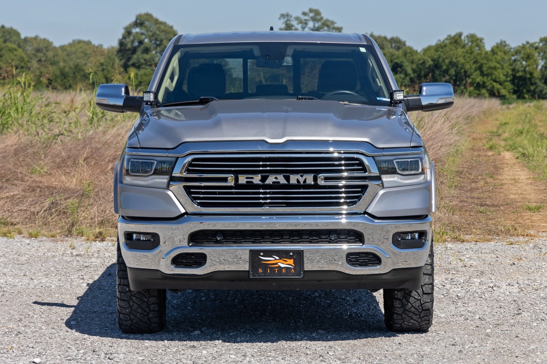 Rough Country LED Kit Ditch Mount 2" Black White DRL Ram 1500 19-25 82289