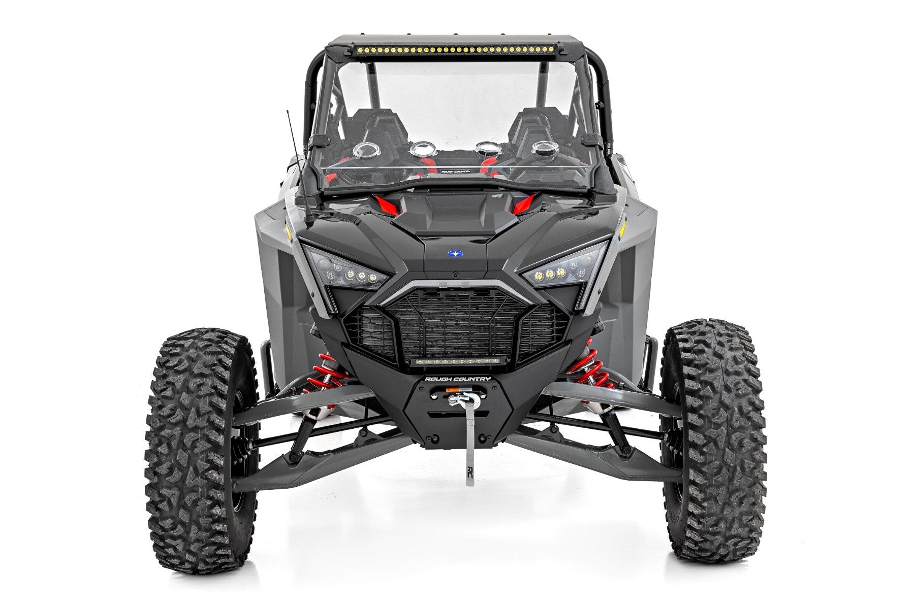Rough Country 30" Single Row Front Black Series Polaris RZR Turbo R 4WD 93160