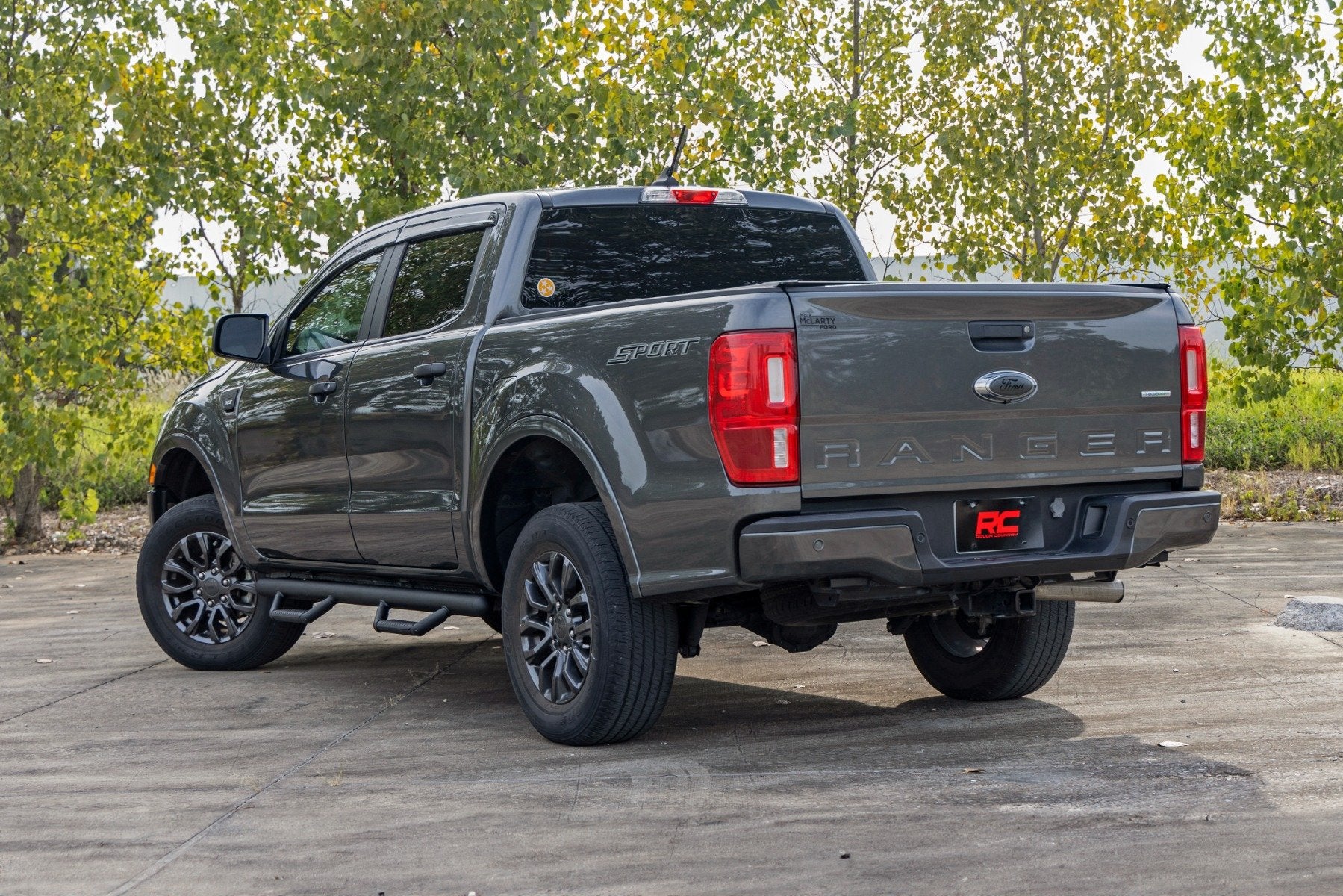 Rough Country Nerf Steps | Cab Length | Crew Cab | for Ford Ranger 2WD/4WD (2019-2025) RCF1981CCB