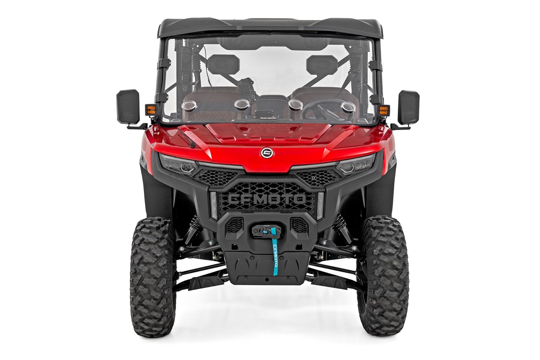 Rough Country Vented Full Windshield | Scratch Resistant | CFMOTO UFORCE U10 Pro