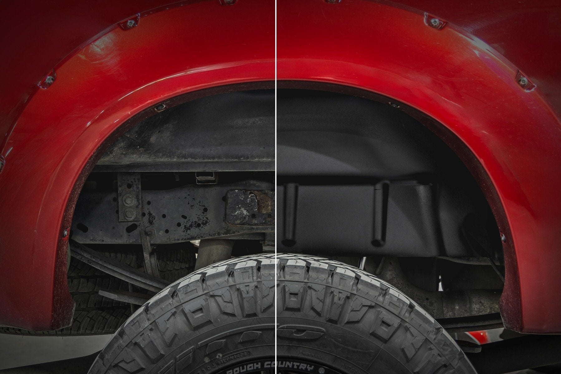 Rough Country Rear Wheel Well Liners | for Ford F-250/F-350 Super Duty 2WD/4WD (2009-2016) 4509A