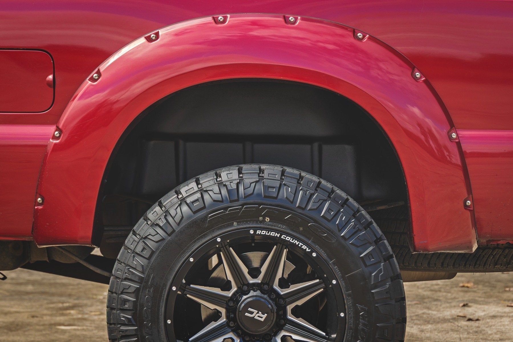 Rough Country Rear Wheel Well Liners | for Ford F-250/F-350 Super Duty 2WD/4WD (2009-2016) 4509A