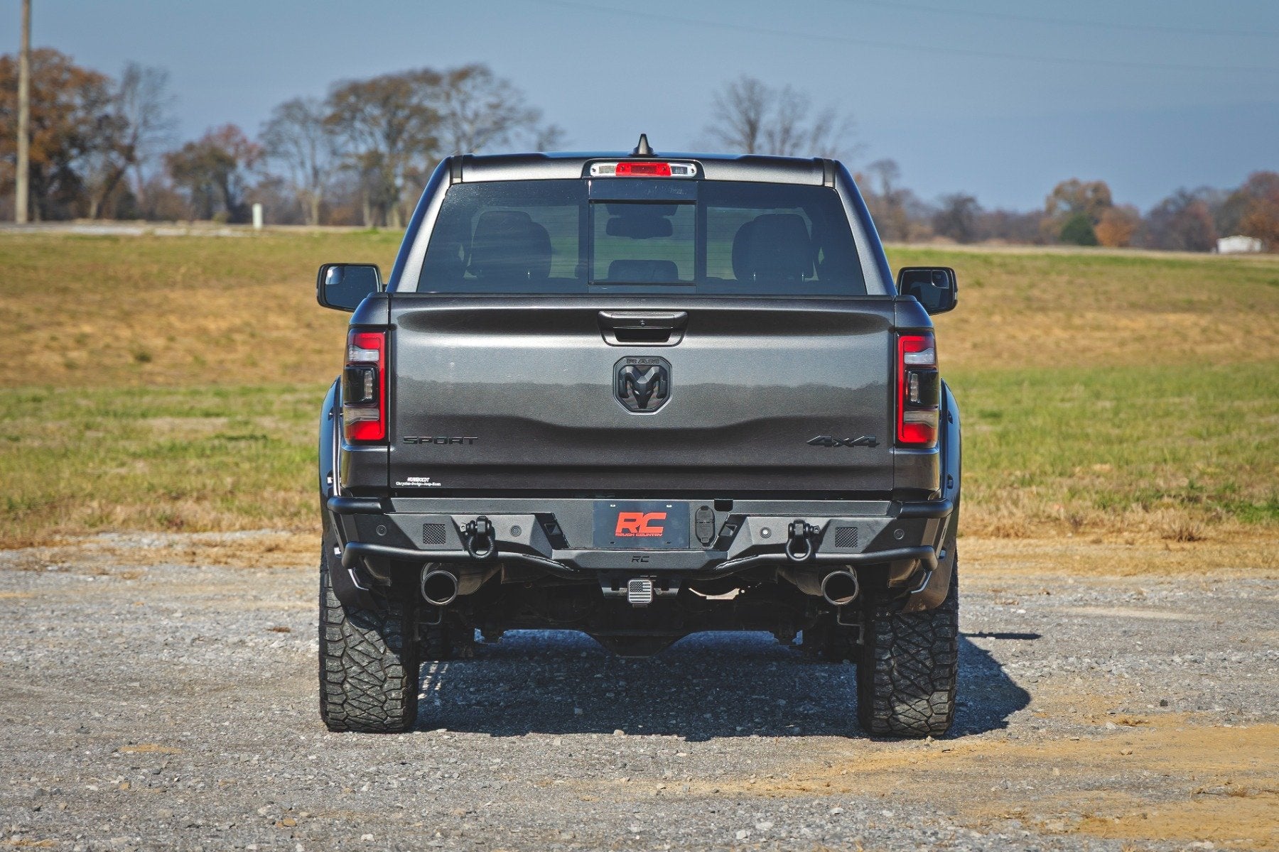 Rough Country Rear Bumper | Tubular | for Ram 1500 2WD/4WD (2019-2024) 51215