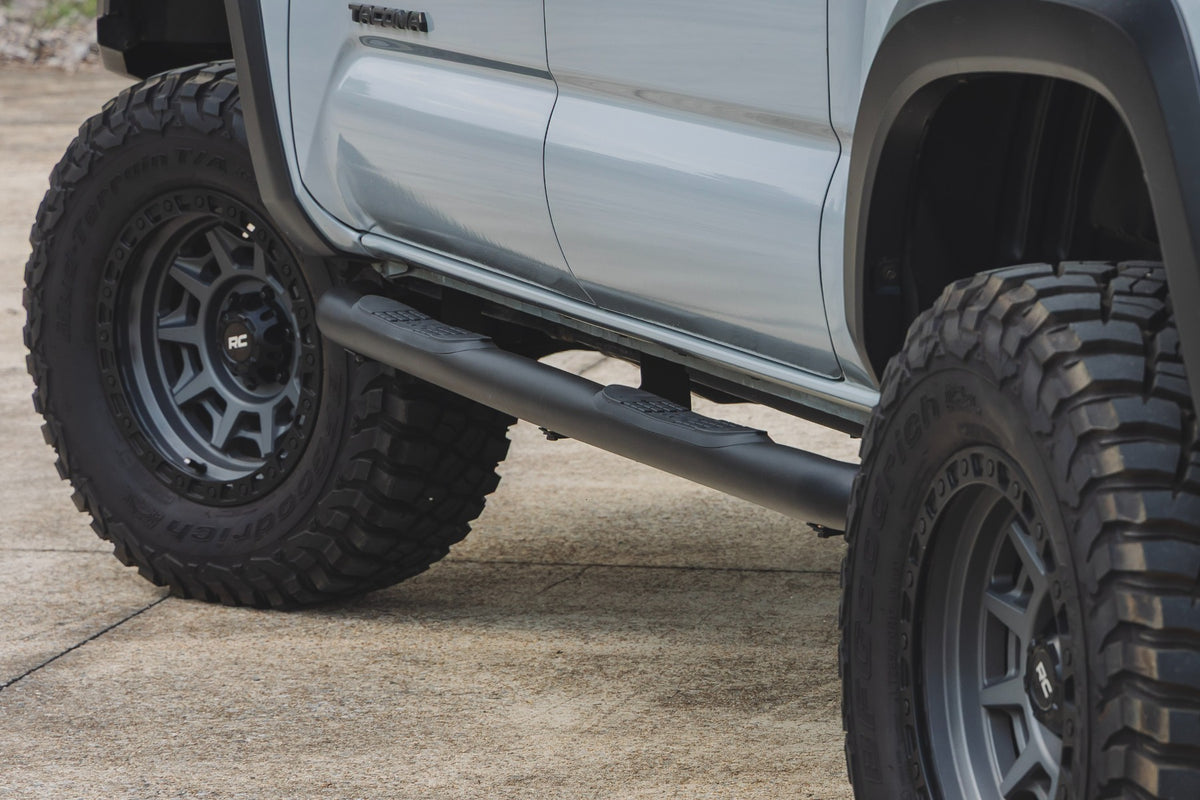 Rough Country Nerf Steps | 3" Tube | Double Cab | for Toyota Tacoma (2005-2023) 43003