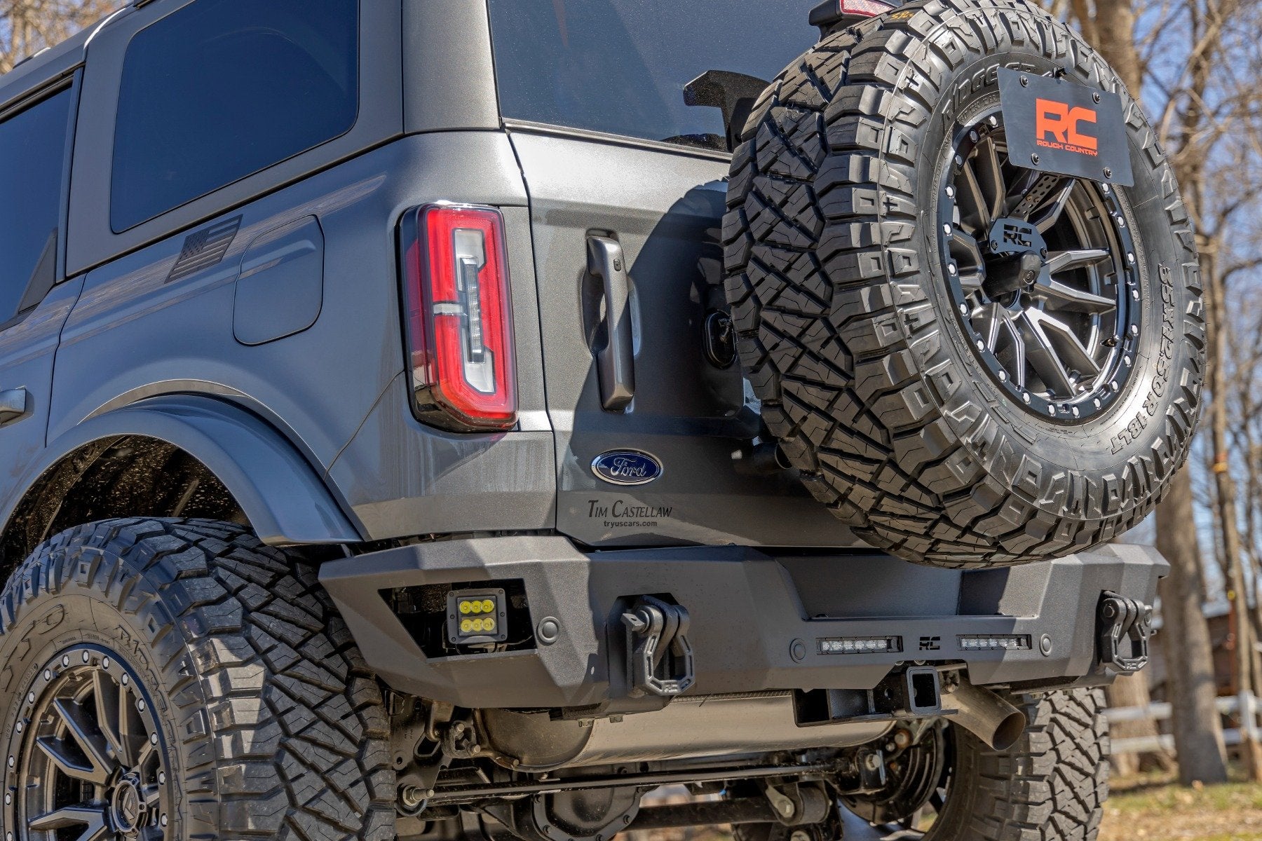 Rough Country Rear Bumper Black Series LED Spot Ford Bronco 2021-2022 51092