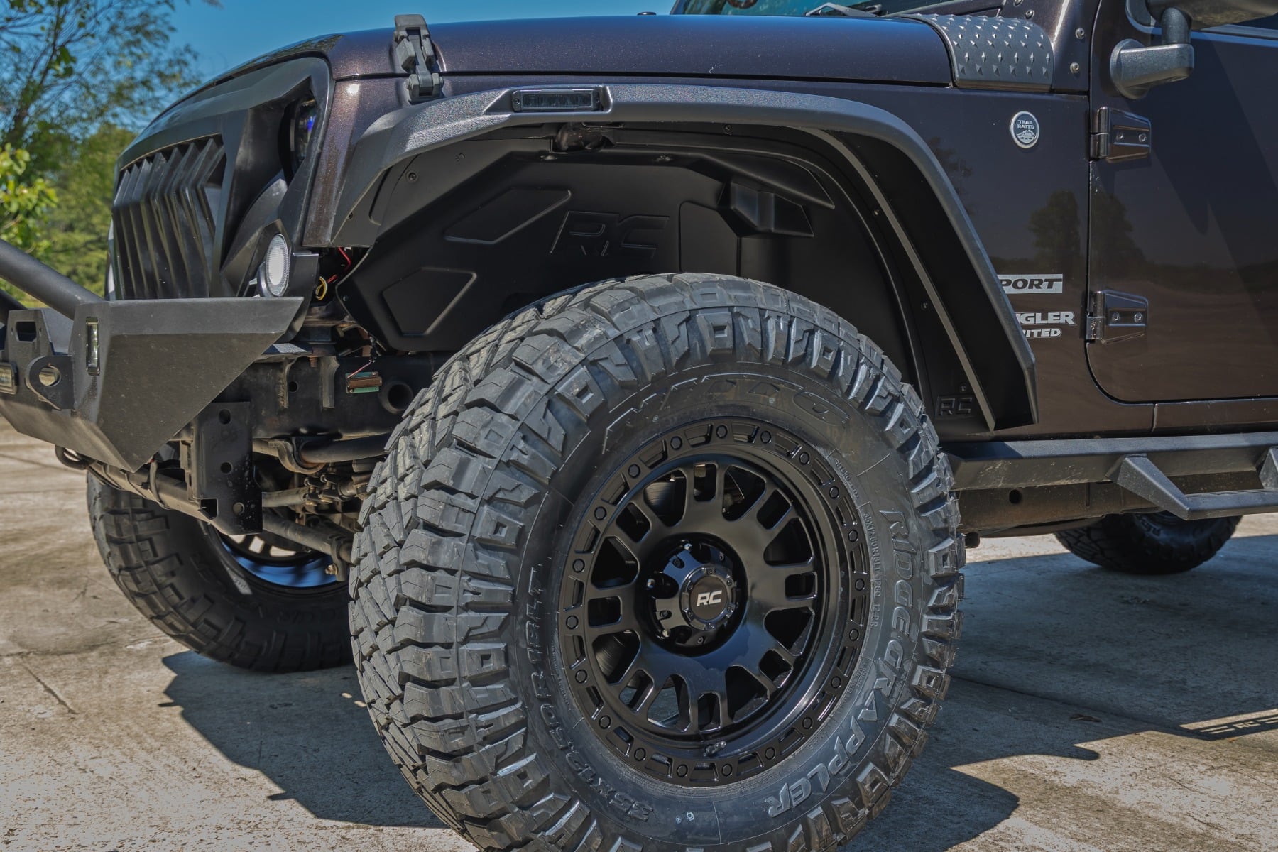 Rough Country Wheel Well Liners Front & Rear | for Jeep Wrangler Unlimited 07-18 4199A