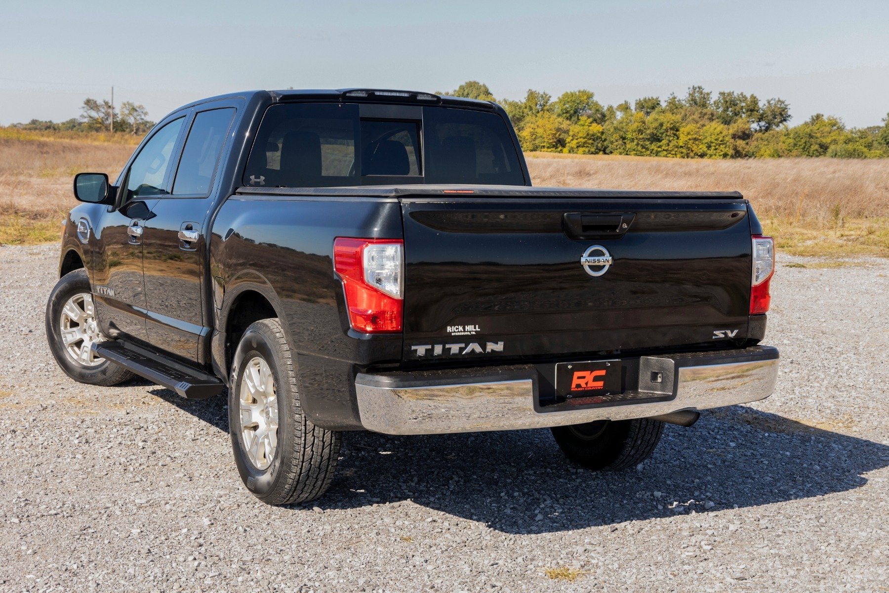 Rough Country HD2 Running Boards Crew Cab Nissan Titan 2004-2024 SRB041785A