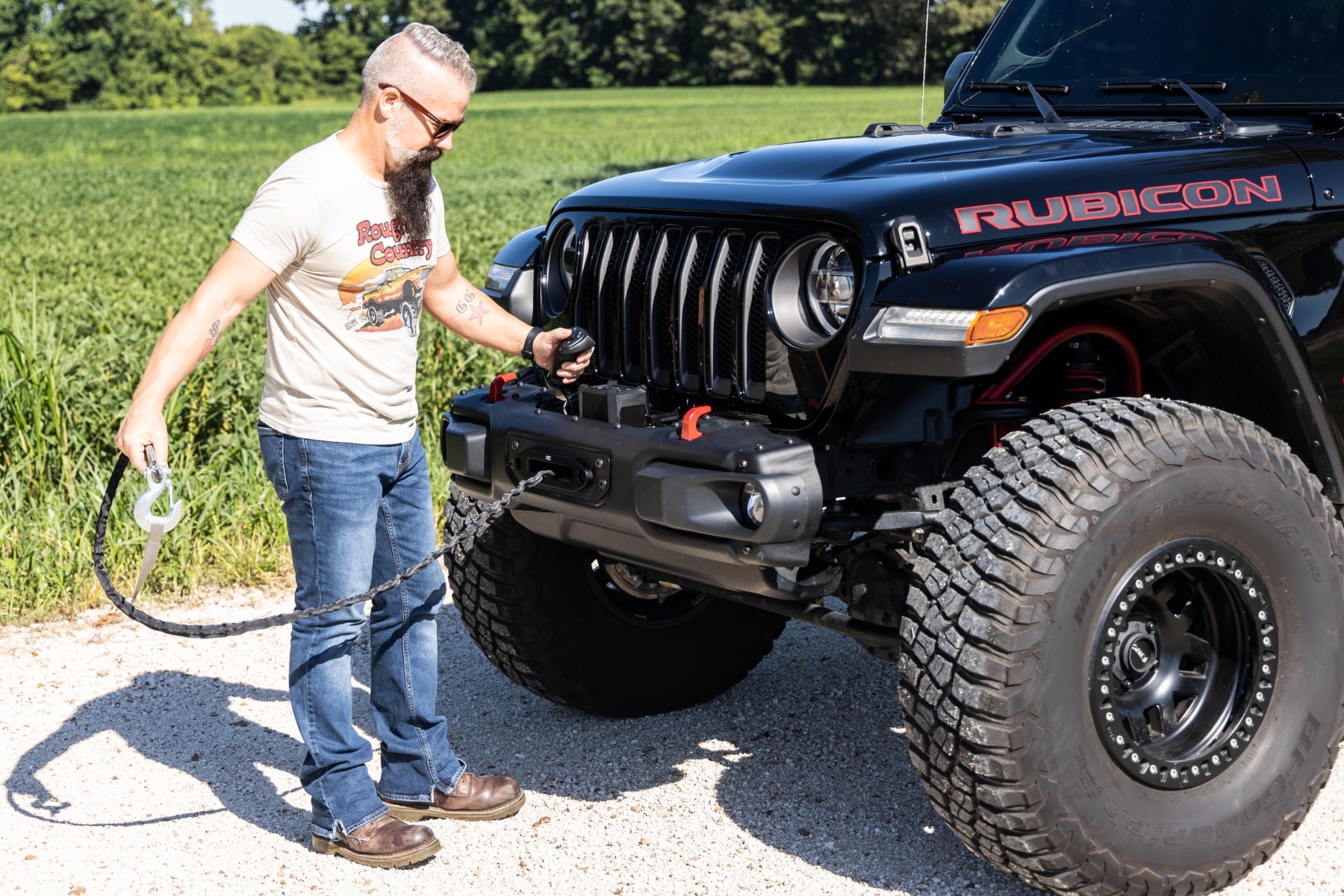 Rough Country Winch Mounting Plate Modular OE Bumper for Wrangler JL 4wd 18-25 10652