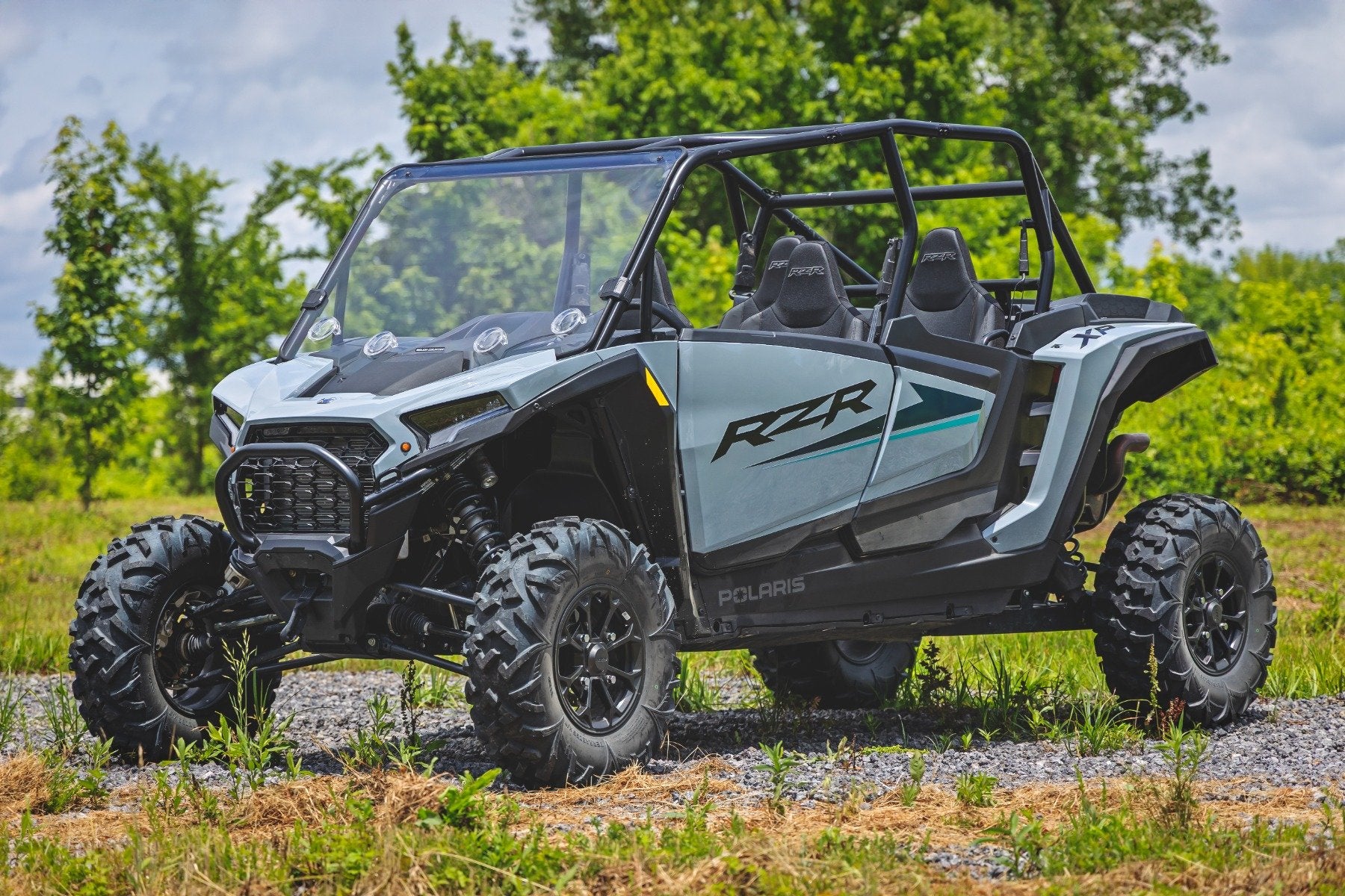 Rough Country Vented Full Windshield | Scratch Resistant |  Polaris RZR XP4 1000