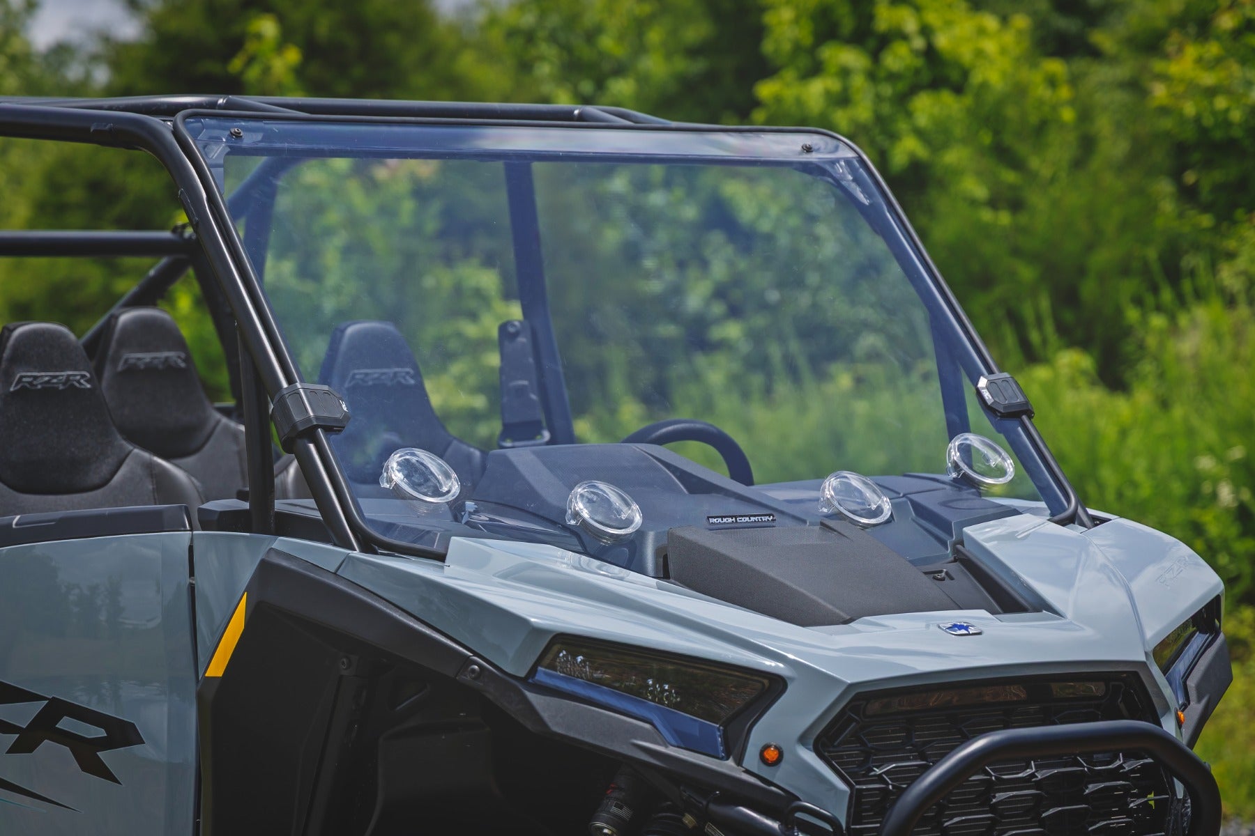 Rough Country Vented Full Windshield | Scratch Resistant |  Polaris RZR XP4 1000 98202310