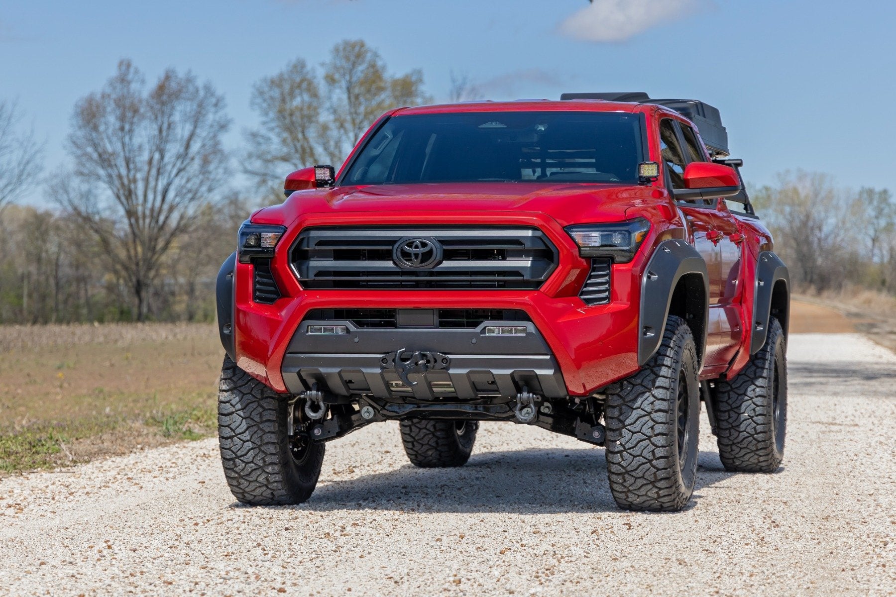Rough Country LED Lights Ditch Mount 2" Black Pair Spot Toyota Tacoma 2024 72101