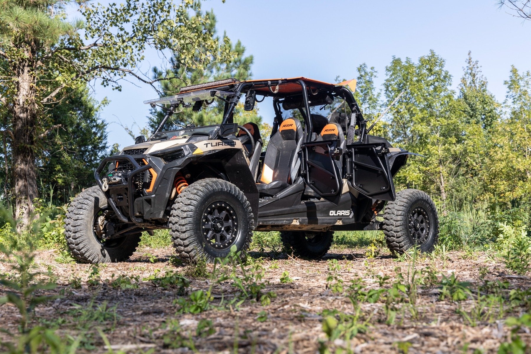 Rough Country Aluminum Lower Half Doors Rear Polaris RZR XP 4 1000 2014-2021 93121