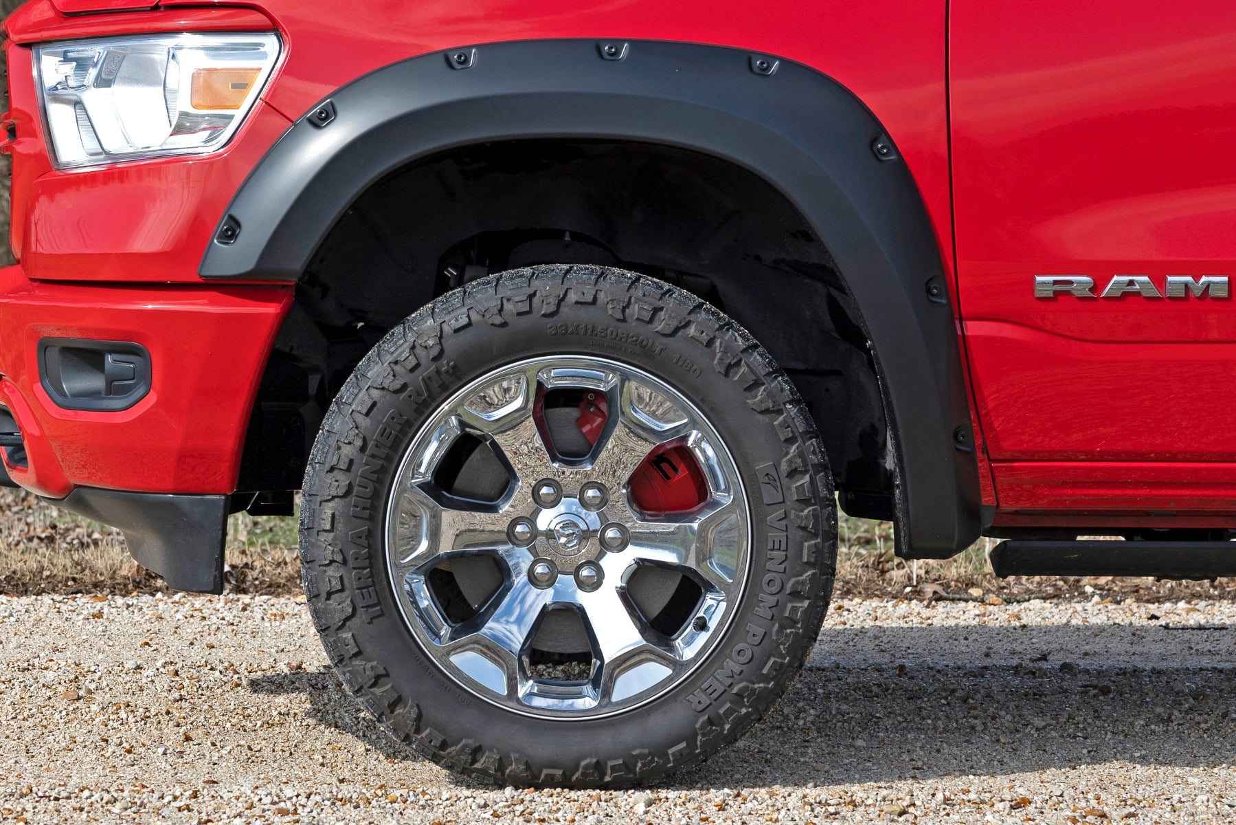 Rough Country Caliper Cover Red Ram 1500 2WD/4WD 2019-2023 71148A
