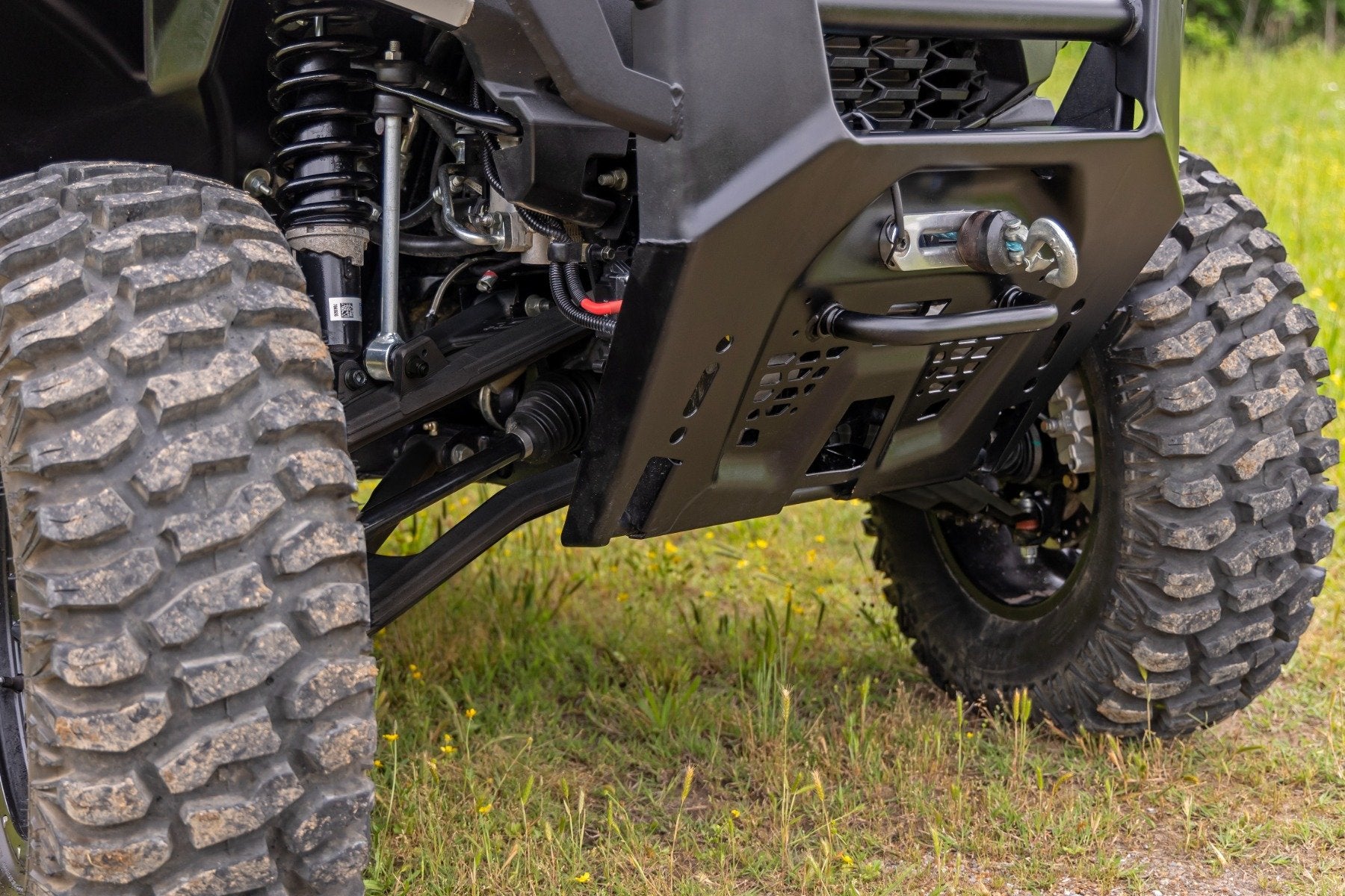 Rough Country Black Aluminum Control Arms | 2" Forward Offset | Polaris Ranger XP 1000 93174BLK