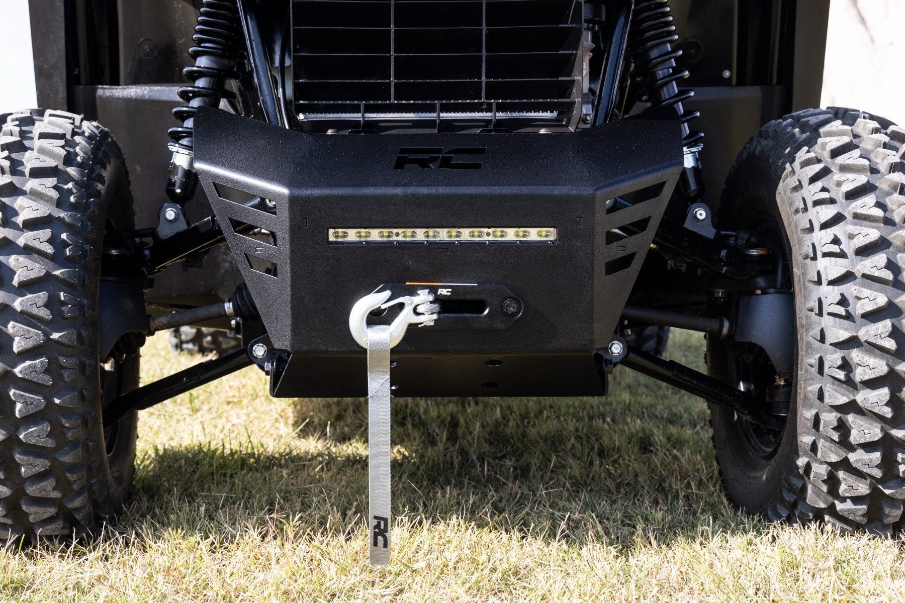 Winch Plate w/ 4500LB Winch & LED Honda Pioneer 520 92079