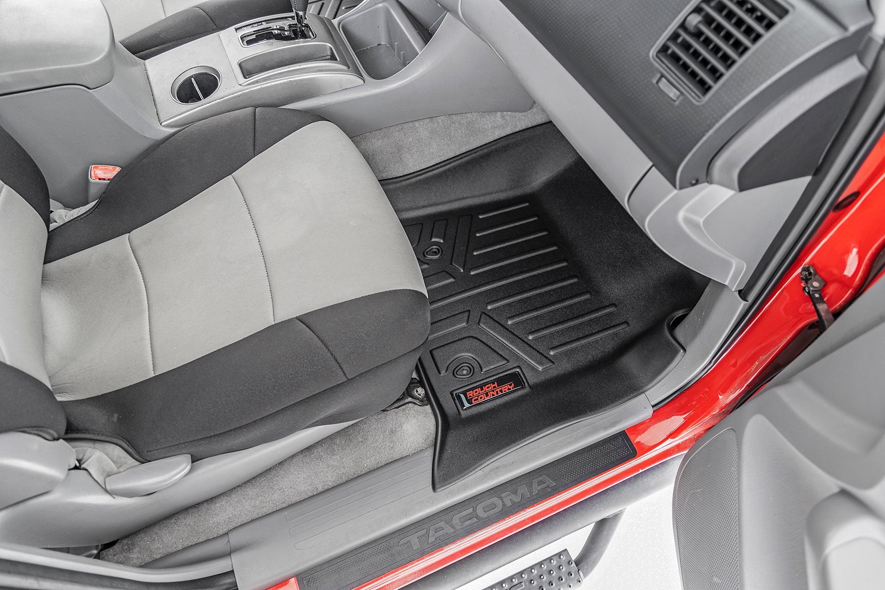 Rough Country Floor Mats Front and Rear for Toyota Tacoma 2WD/4wd 2005-2011 M-75113