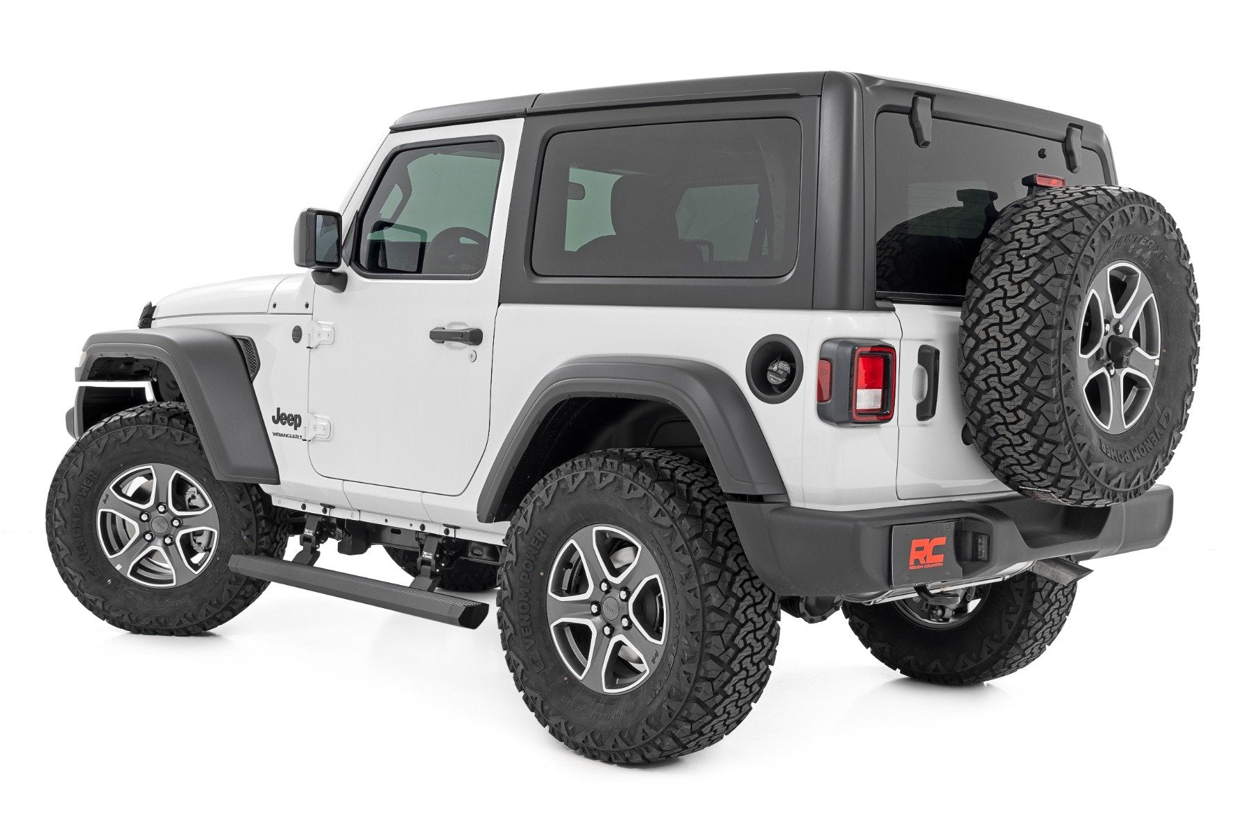 Rough Country Power Running Boards Lighted 2DR Wrangler JL 18-23 PSR61030