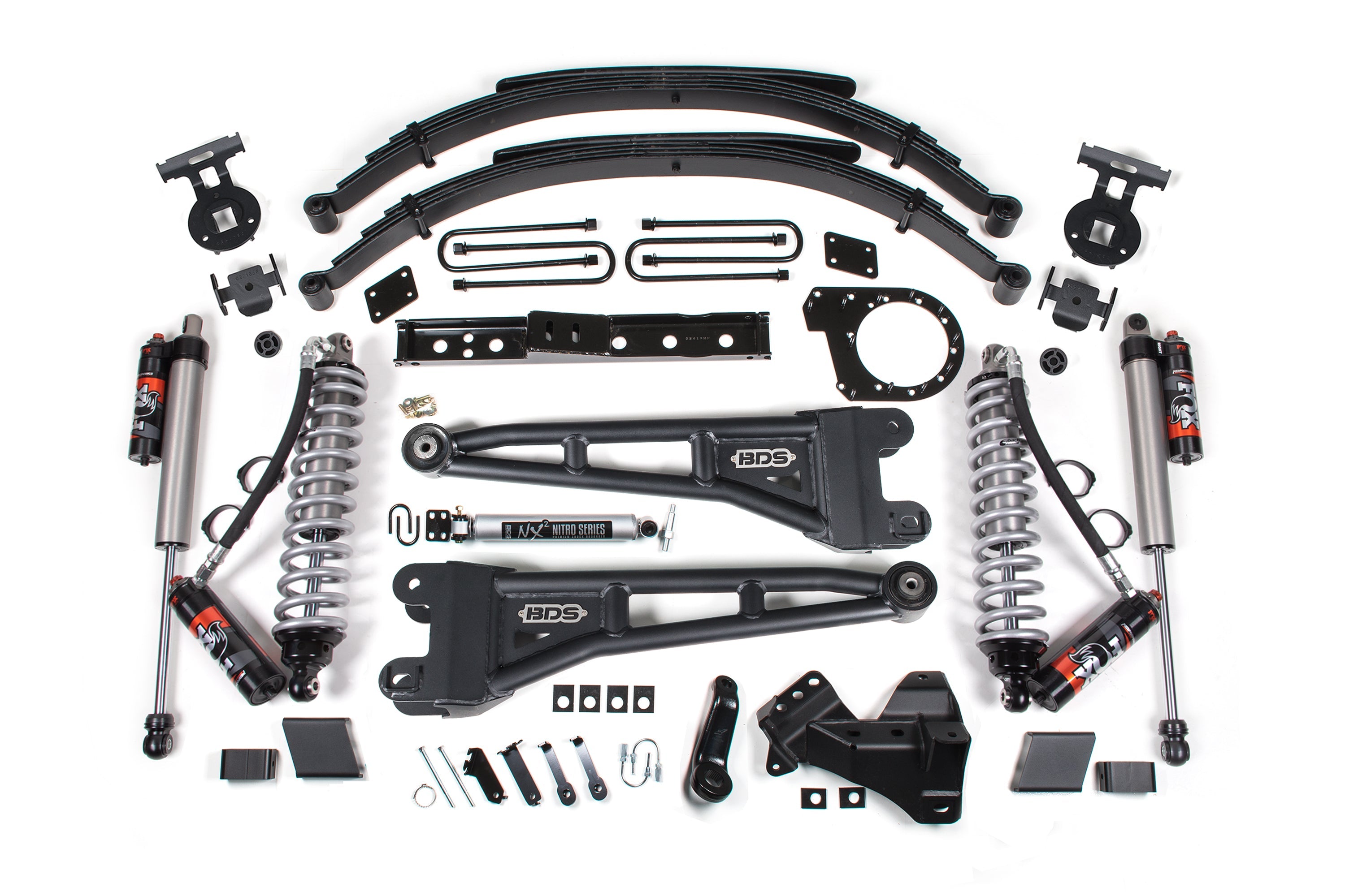 7 Inch Lift Kit w/ Radius Arm | FOX 2.5 Coil-Over Conversion - Performance Elite | Ford F250/F350 Super Duty (23-25) 4WD | Diesel