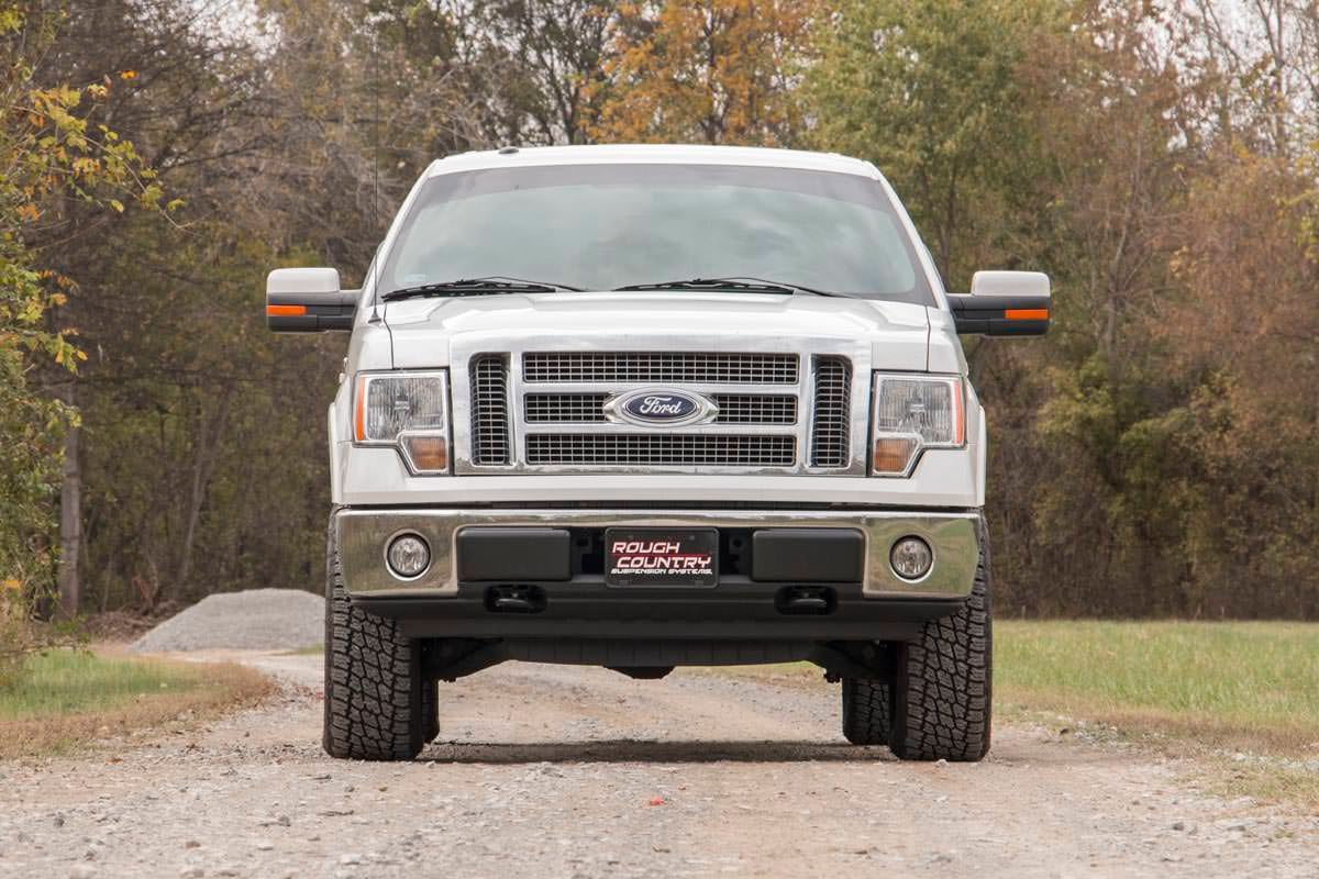 Rough Country 2in Ford Leveling Billet Strut Extensions 09-13 F-150 RED 568RED