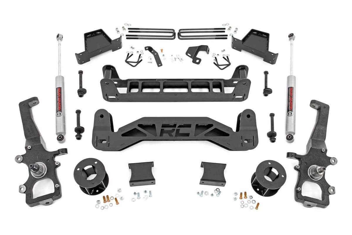 Rough Country 6in for Ford Suspension Lift Kit Strut Spacers 04-08 F-150 2WD 52430