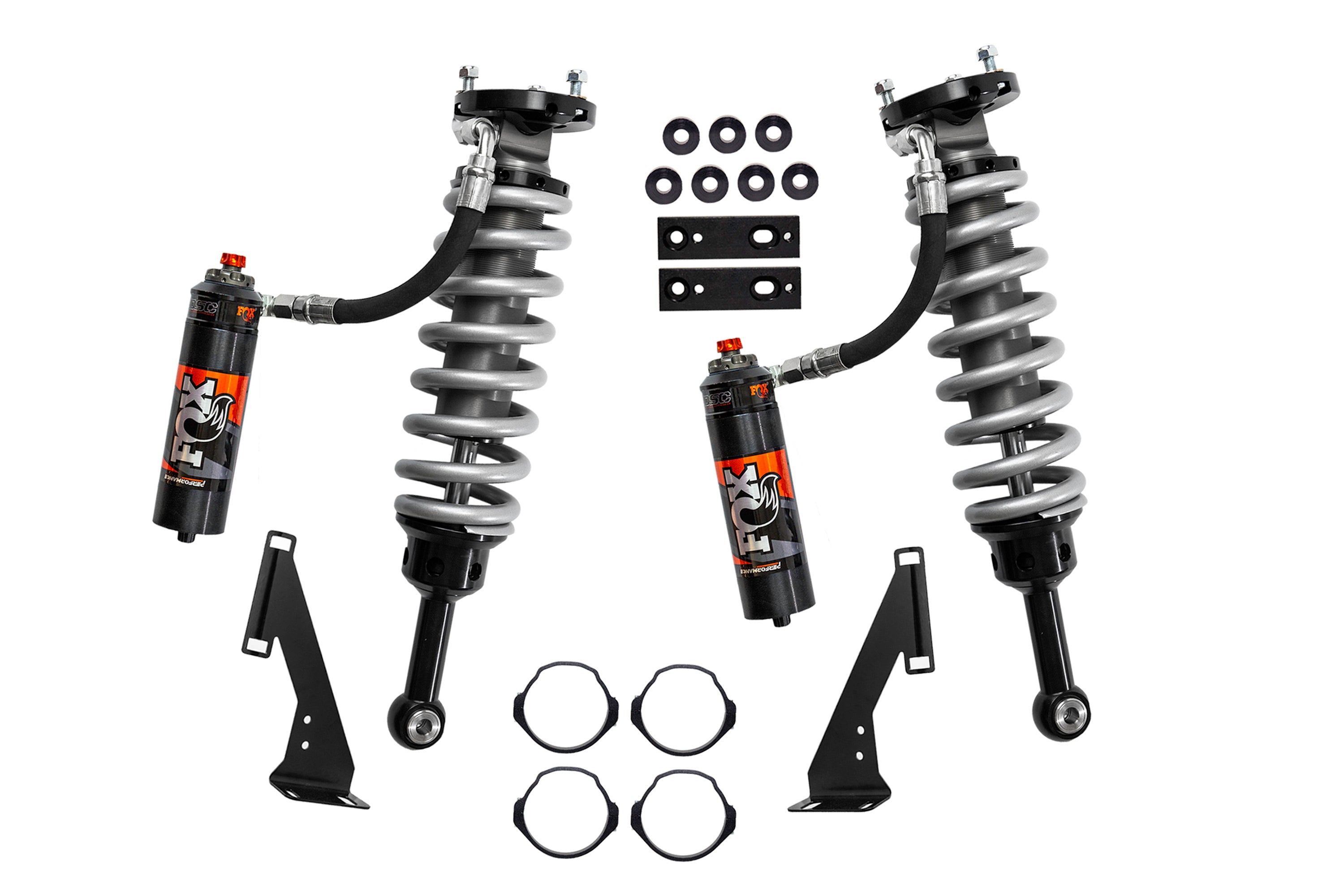 FOX 2.5 Coil-Over Shocks w/ DSC Reservoir | 2 Inch Lift | Performance Elite Series | Toyota Tacoma (05-23) 4WD -4