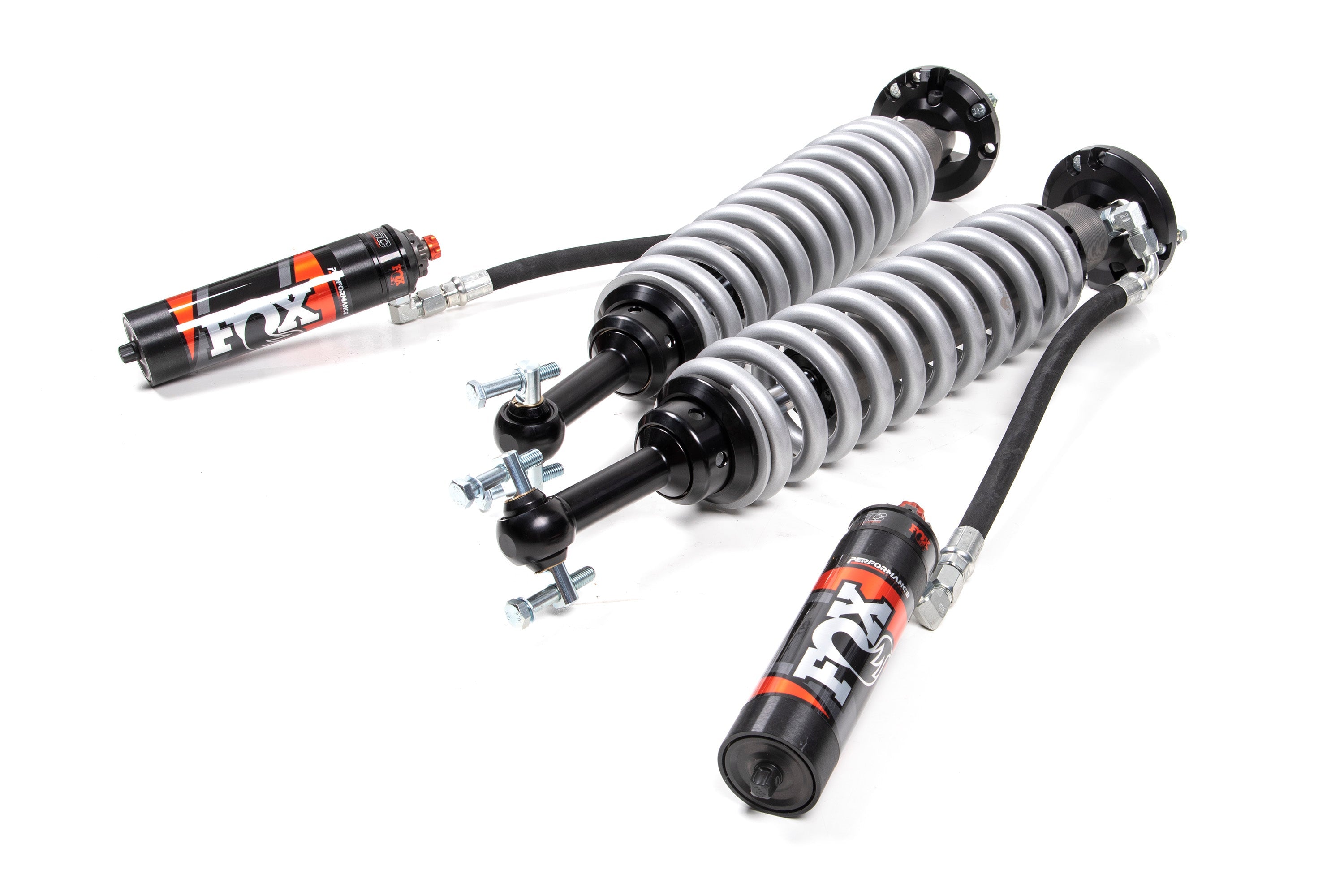 FOX 2.5 Coil-Over Shocks w/ DSC Reservoir Adjuster | 4 Inch Lift | Performance Elite Series | Ford F150 (15-25) 4WD