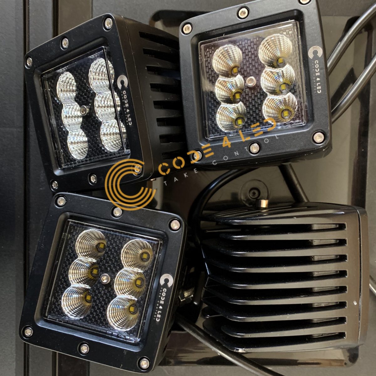 Code 4 LED Supply JL A Pillar Pod Light Kit (C4-JL4POD-PK)
