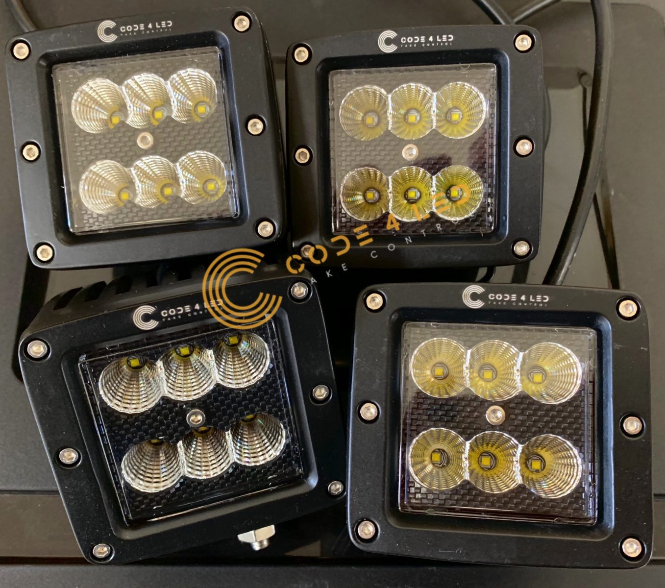 Code 4 LED Supply JL A Pillar Pod Light Kit (C4-JL4POD-PK)