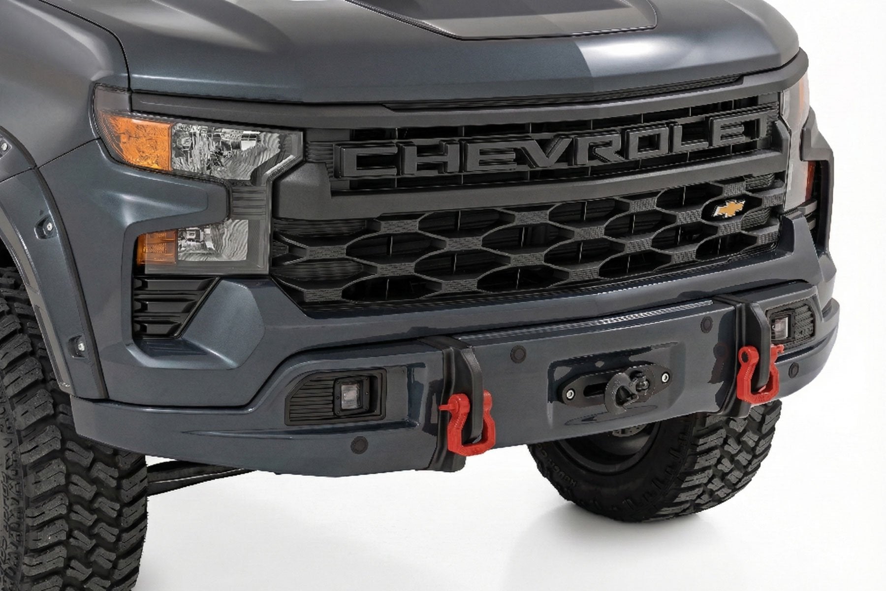 Rough Country G6M Dark Ash | 2023+ Silverado Metal Bumper / Plastic Cover 13006-G6M
