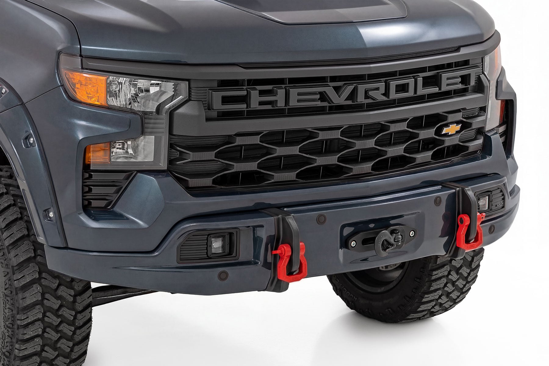 Rough Country Front FXS Bumper 12000S G6M Dark Ash Chevy Silverado 1500 23-26 13007-G6M