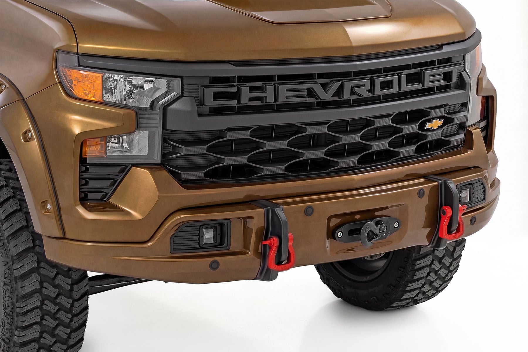Rough Country Front FXS Bumper 12000S GXN Harvest Bronze Silverado 1500 23-26 13007-GXN