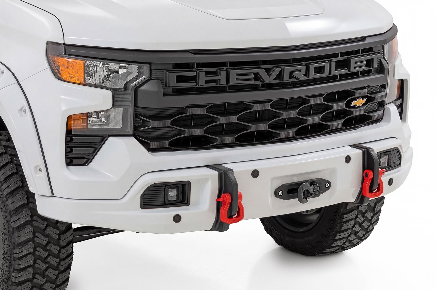 Rough Country Front FXS Bumper 12000S GAZ Summit White Silverado 1500 23-26 13007-GAZ