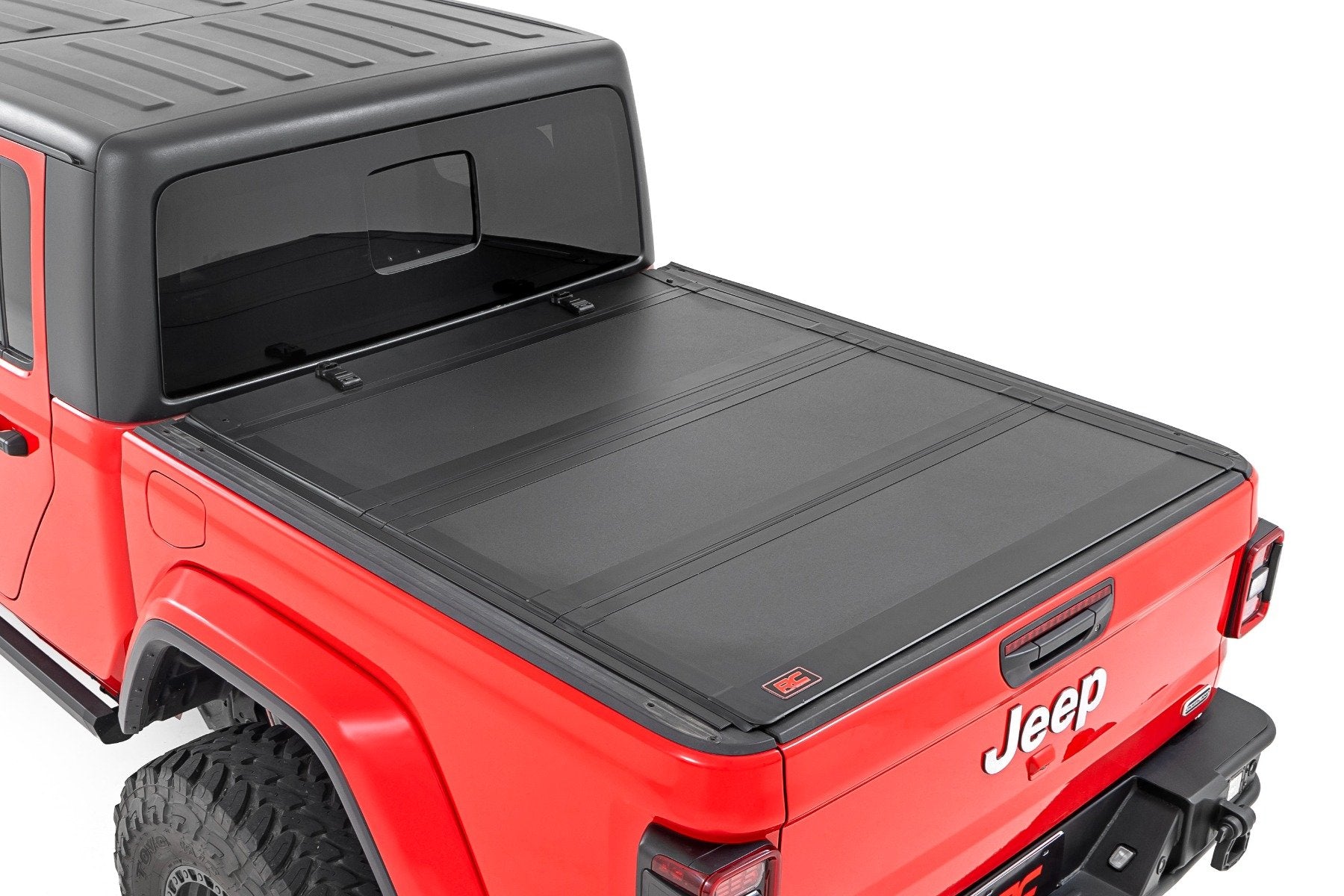 Rough Country Hard Tri-Fold Flip Up Bed Cover 5' Bed Jeep Gladiator JT 20-23 49620500